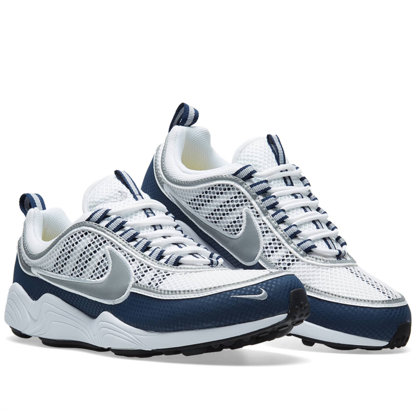 Nike Air Zoom Spiridon White, Silver & Light Midnight | END. (GB)