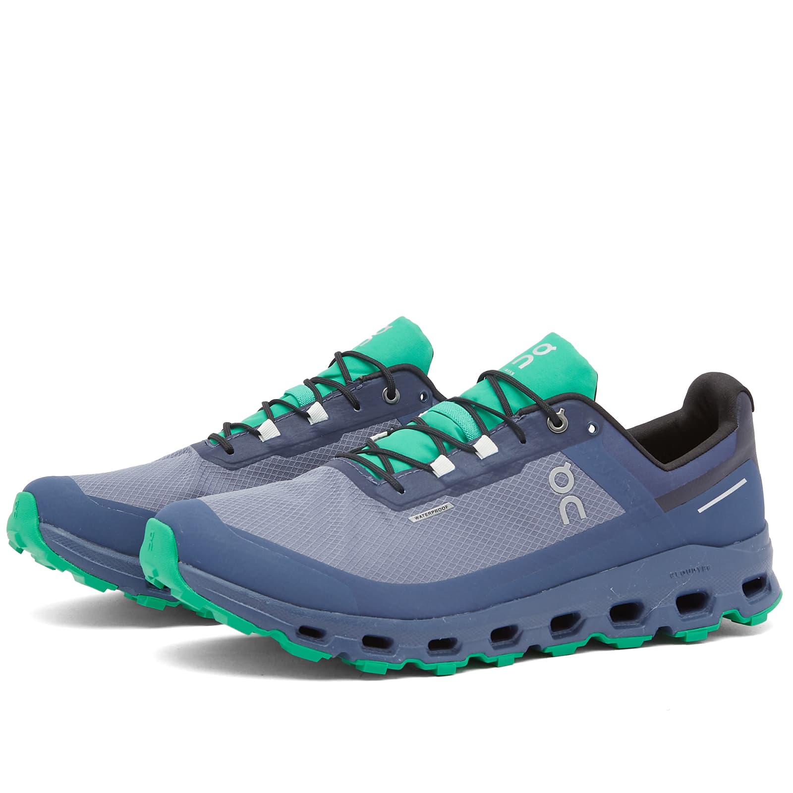 ON Cloudvista Waterproof Metal & Denim END.