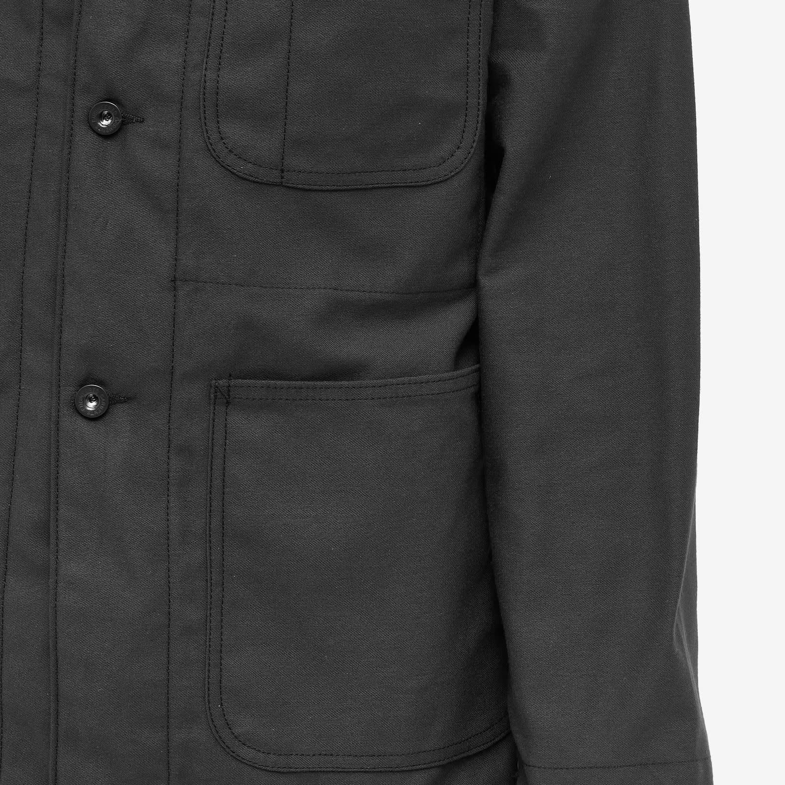 Engineered Garments Workaday Utility Jacket Black Reverse Sateen END.