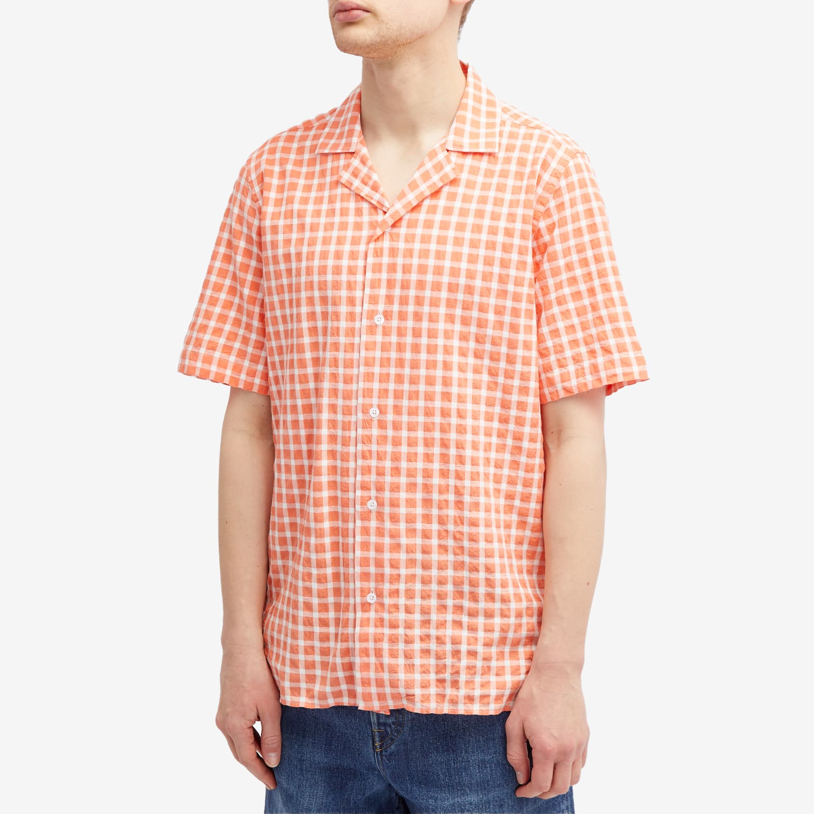 ArmorLux Check Vacation Shirt Coral END. (US)