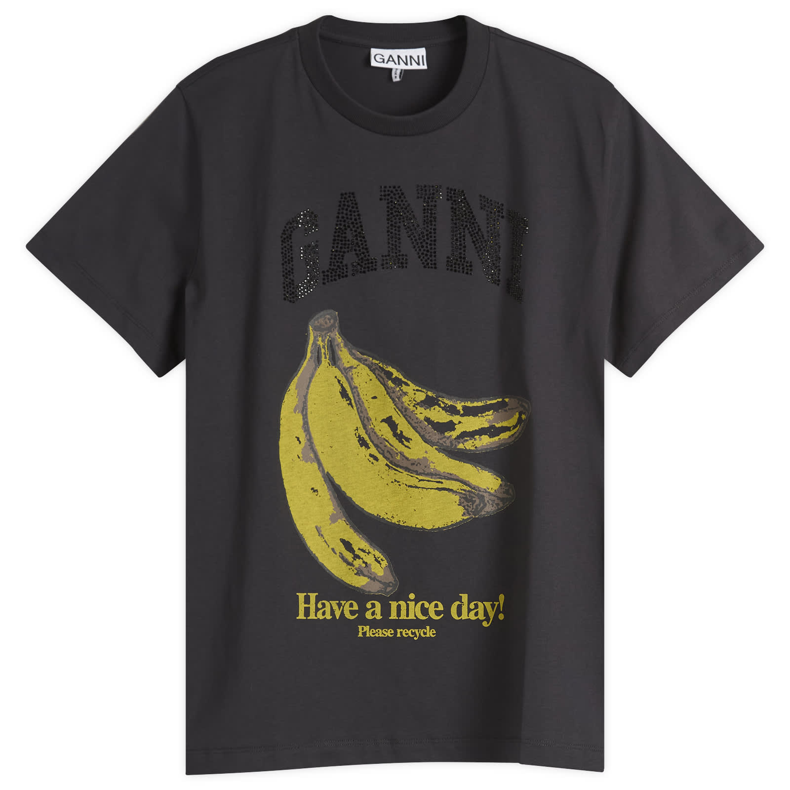【最終値下げ】GANNI ストライプクロップドトップ GANNI Duchesse Nylon Strap Top | Shopbop