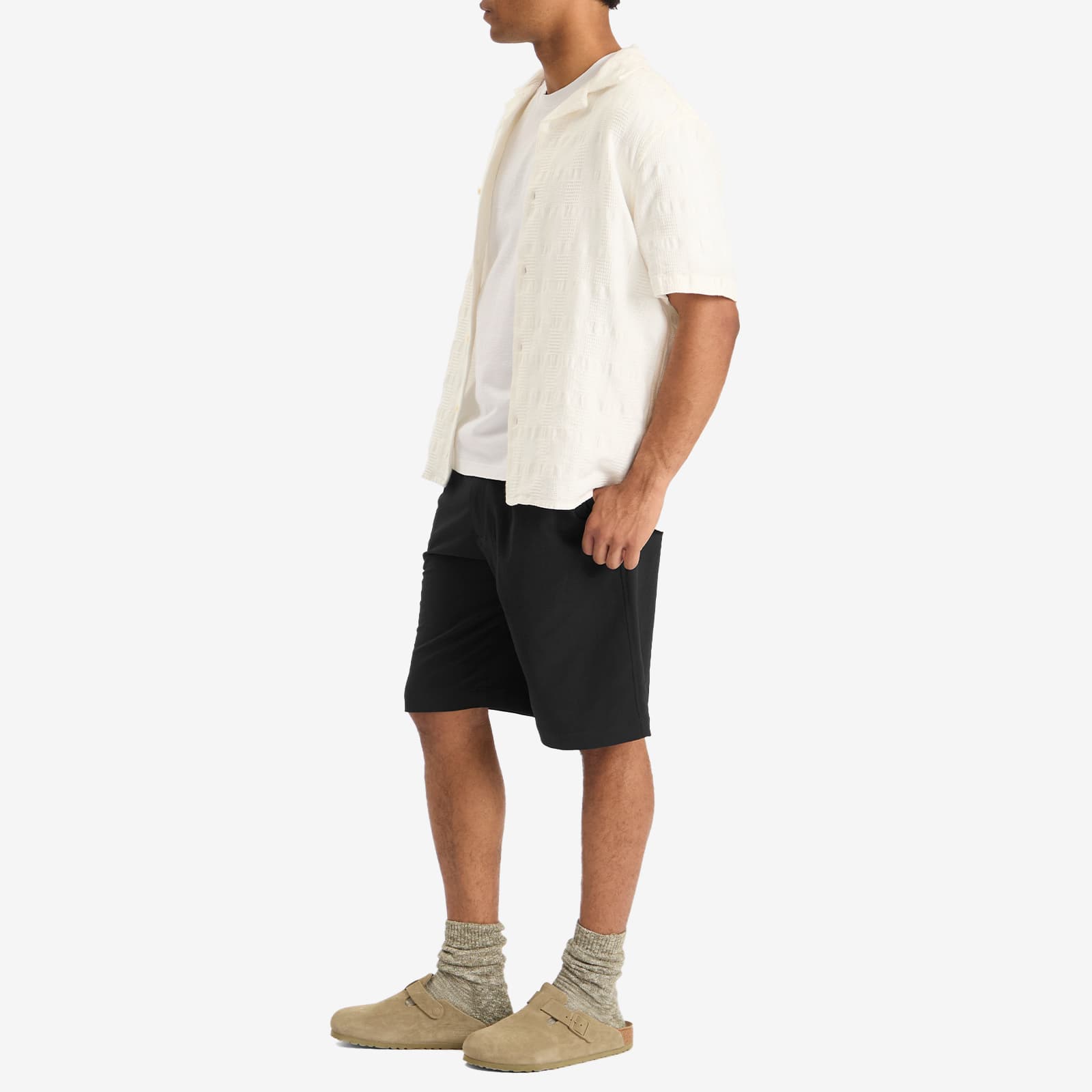 Wax London Didcot Seersucker Waffle Vacation Shirt