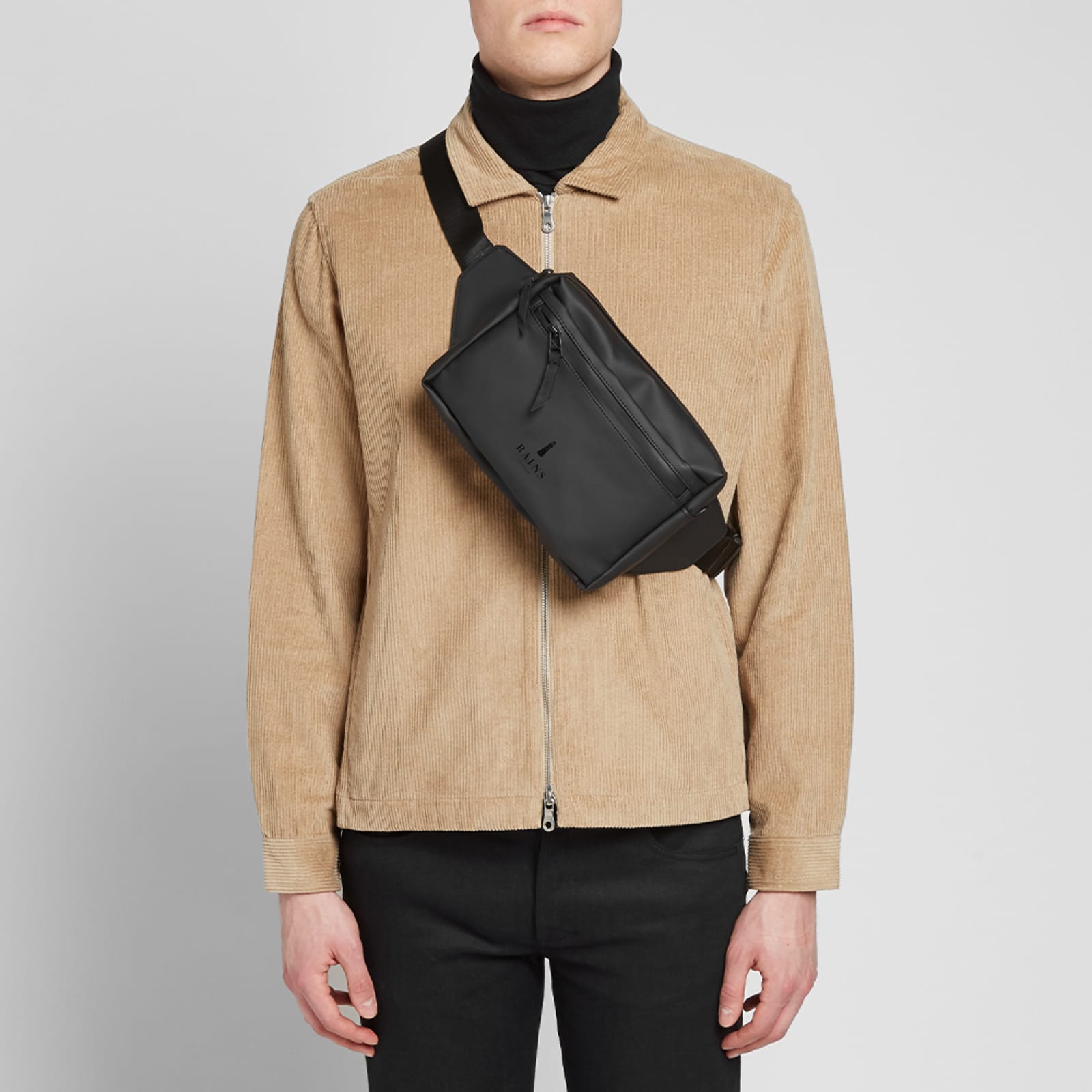 RAINS Waist Bag Black END. (US)