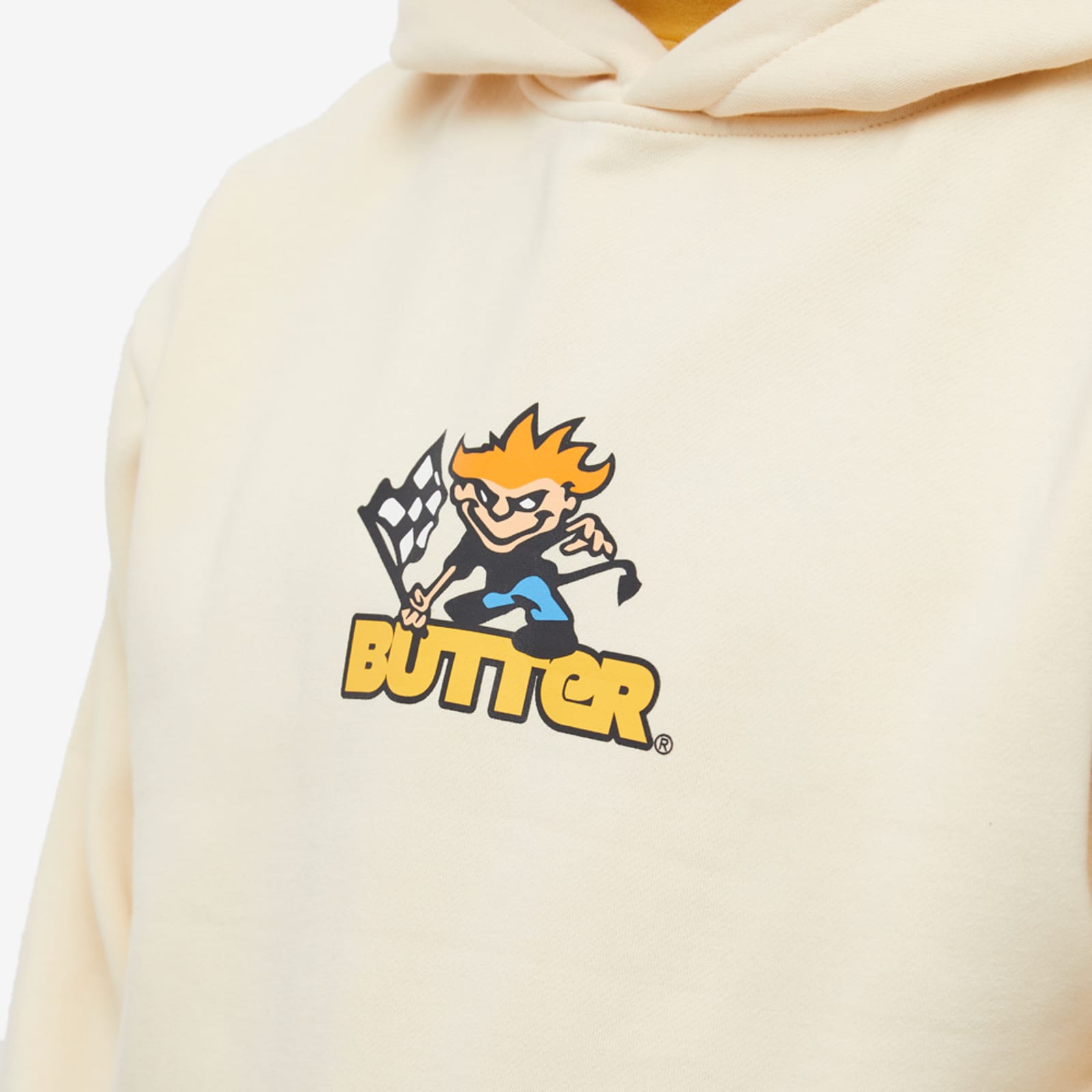 Butter Goods Racing Logo Hoodie Bone END. (Global)