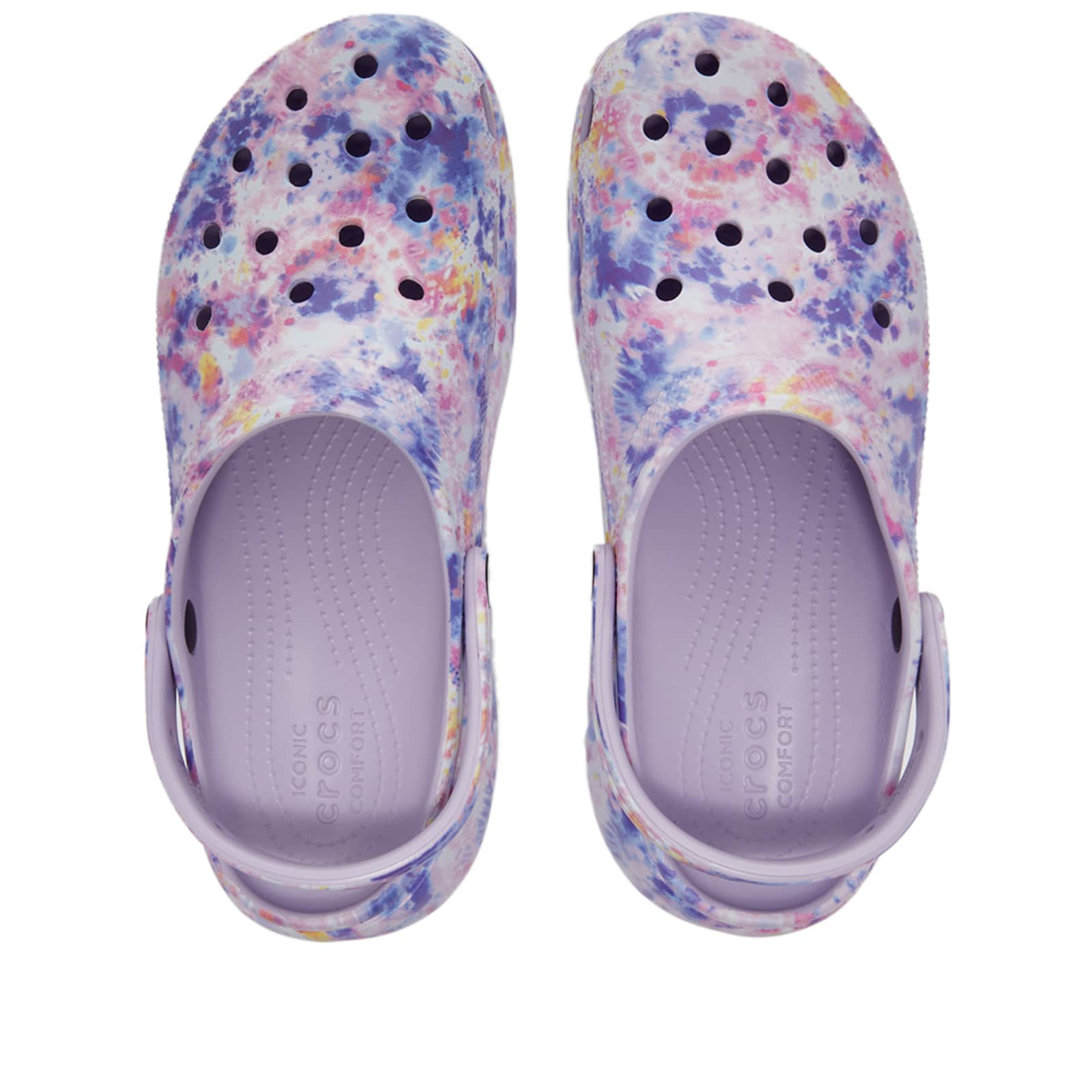 Crocs Classic Platform Tie Dye Clog Lavender & Multi END. (AR)