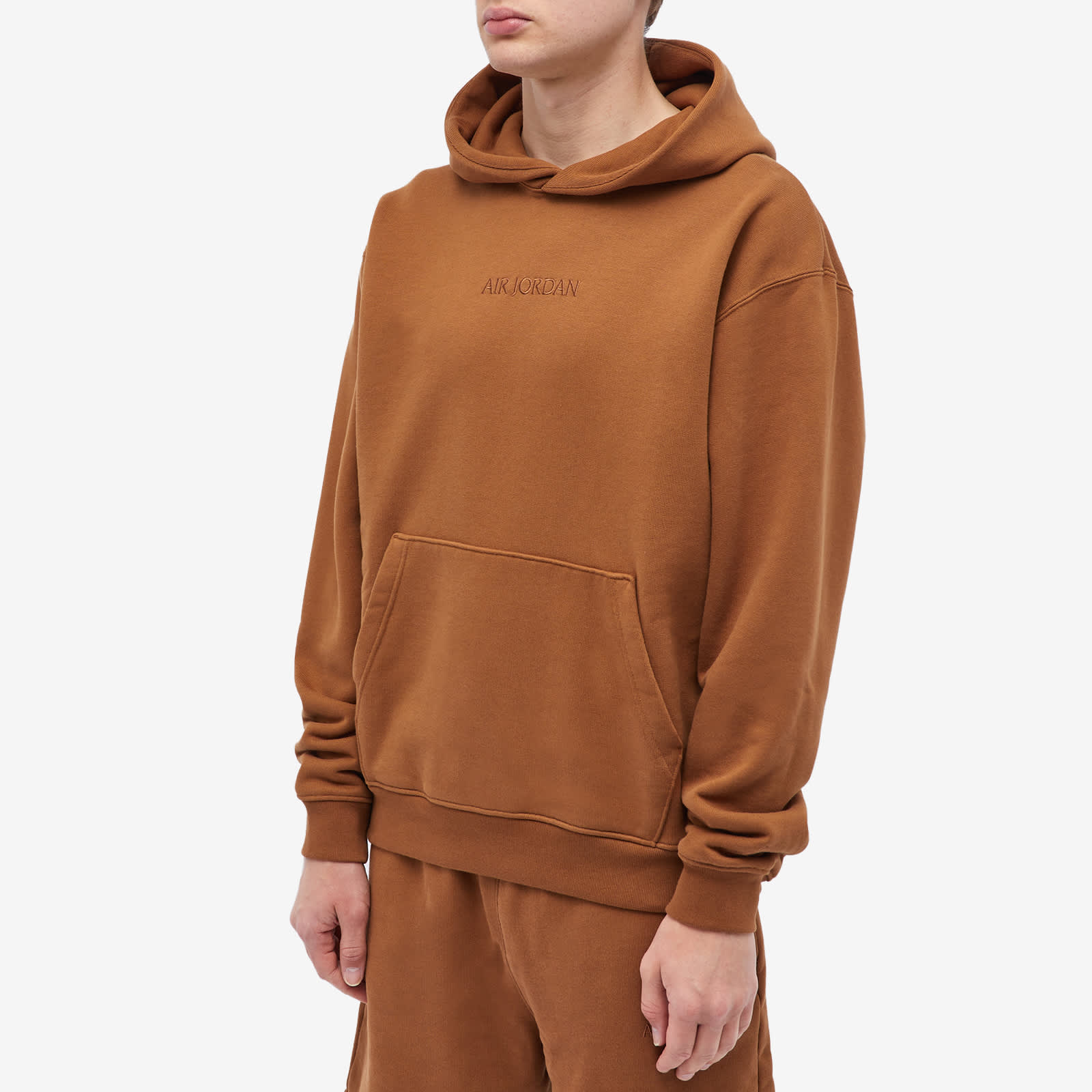 Air Jordan Wordmark Fleece Hoodie Light British Tan END. (KR)