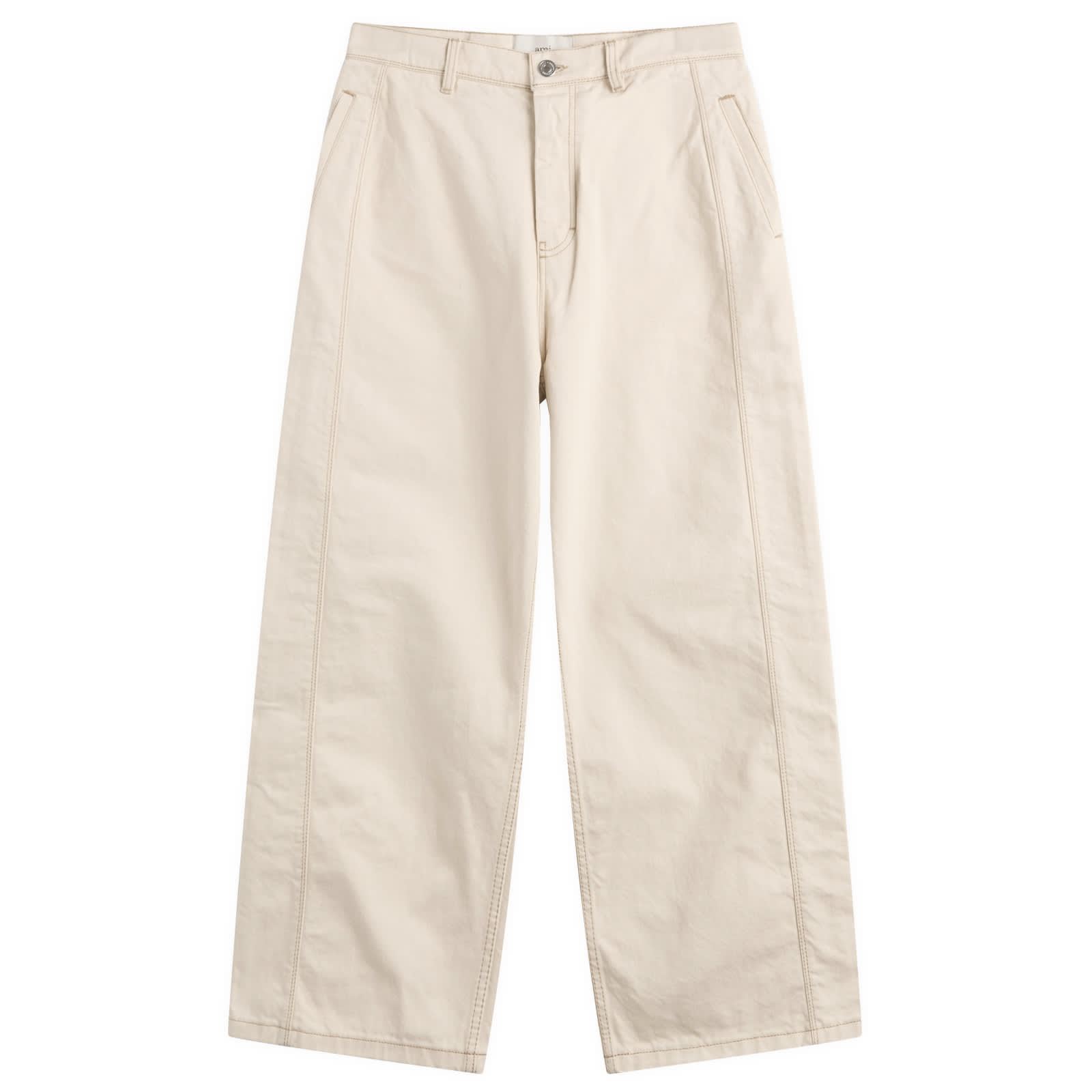 パンツ Ami Wide Leg Trousers With Adjustable Strap AMI PARIS Wide leg trousers in red