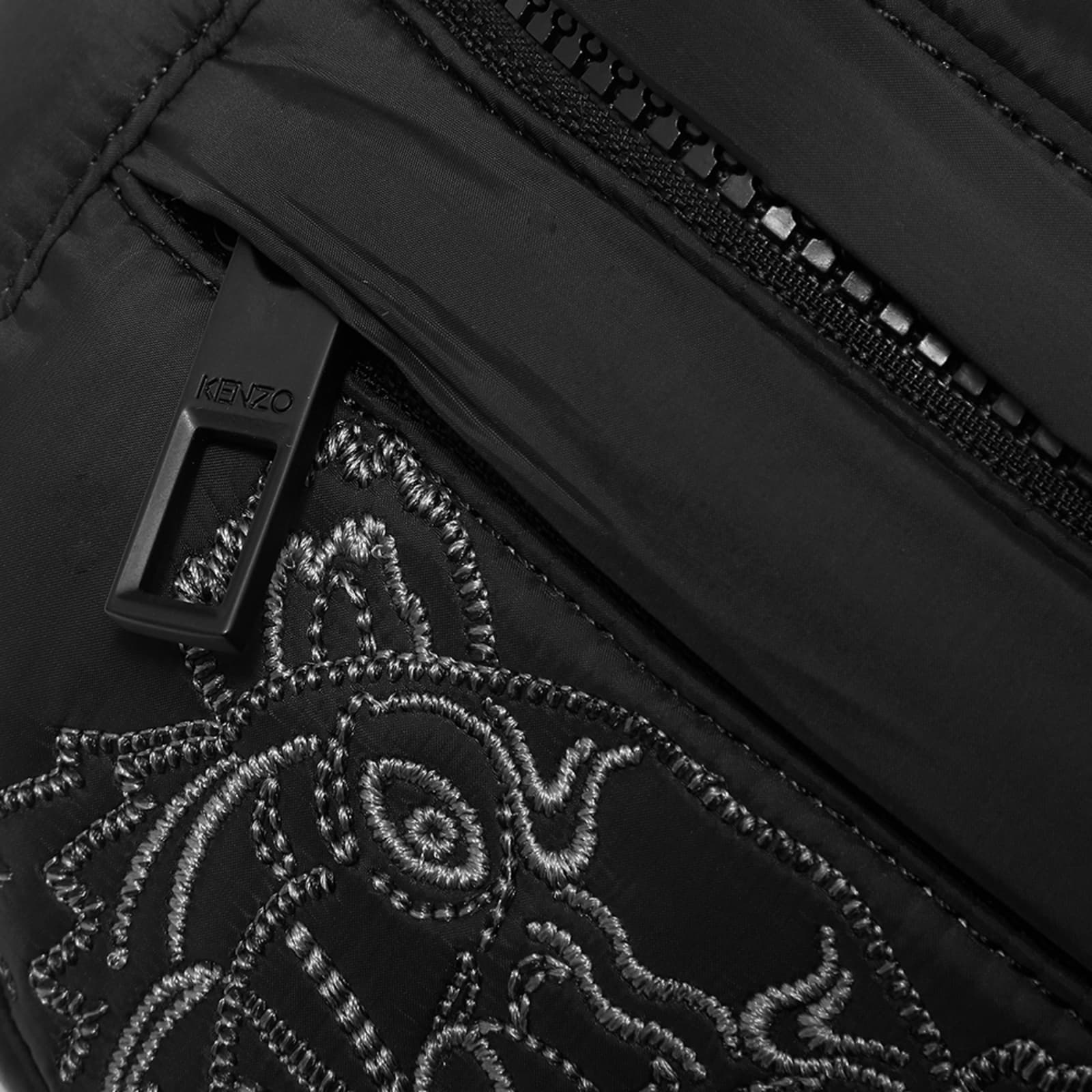 Kenzo Tiger Embroidered Nylon Waist Bag Black END. (TW)