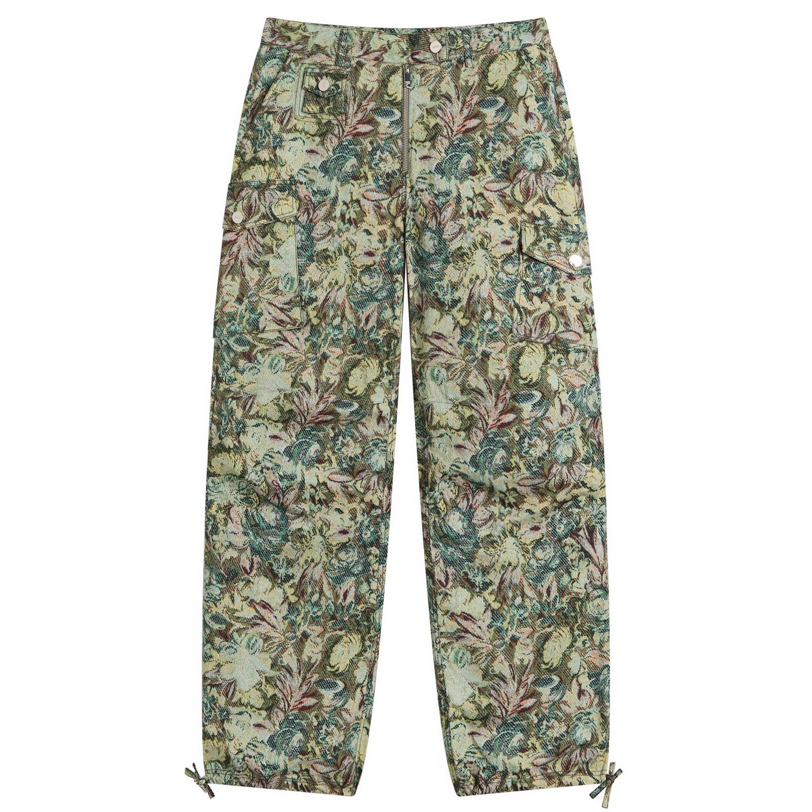 GANNI Printed Stretched Cotton Pants