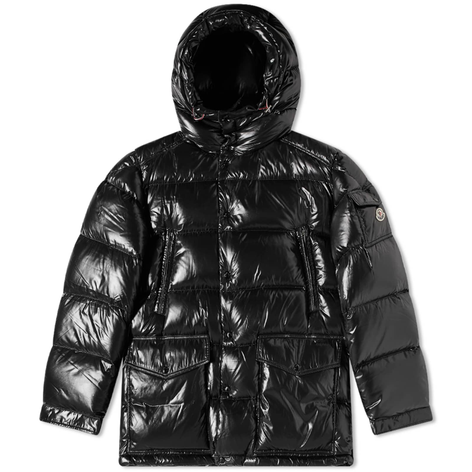 Moncler Chiablese Long Down Jacket Black END.