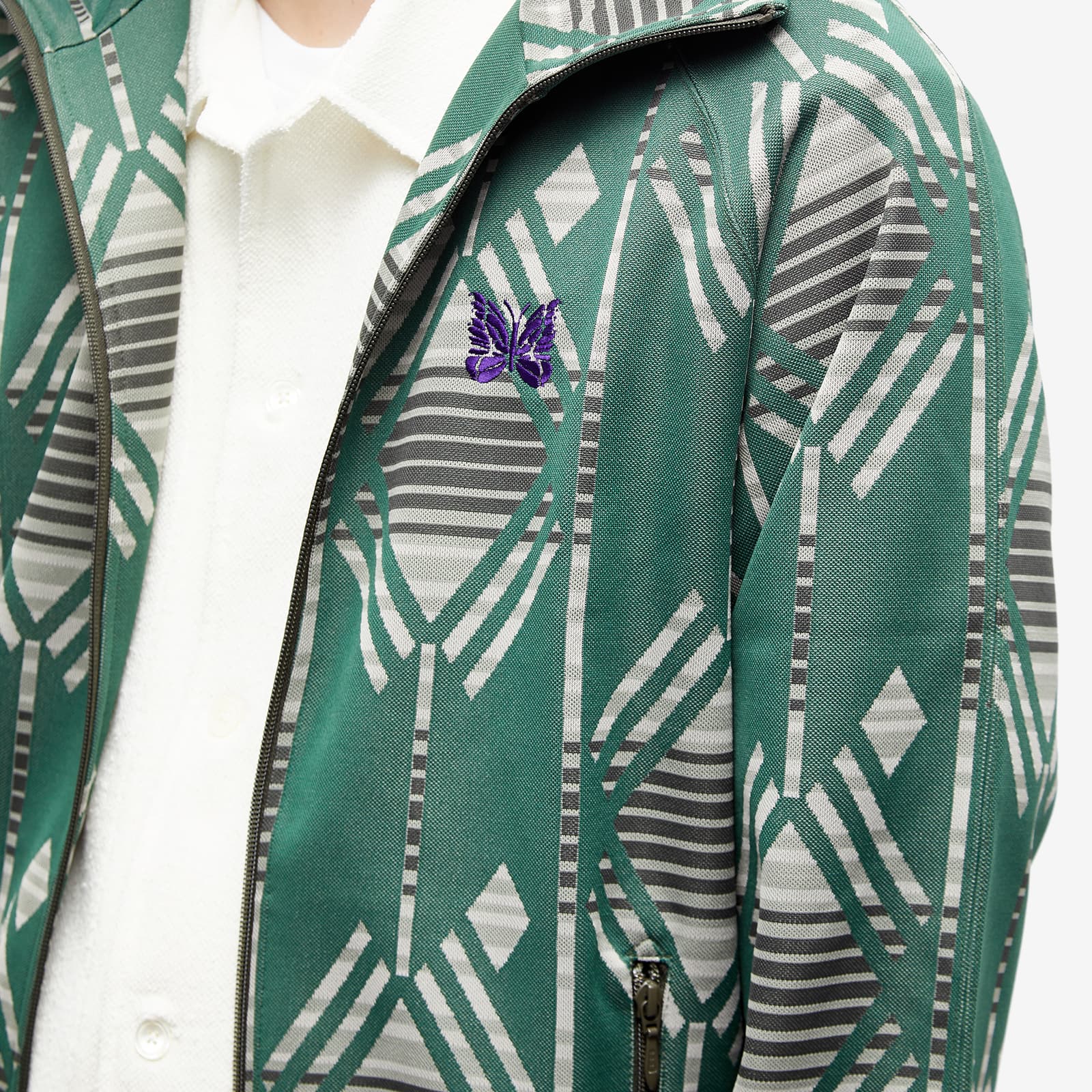 Needles Poly Jacquard Track Jacket - Native