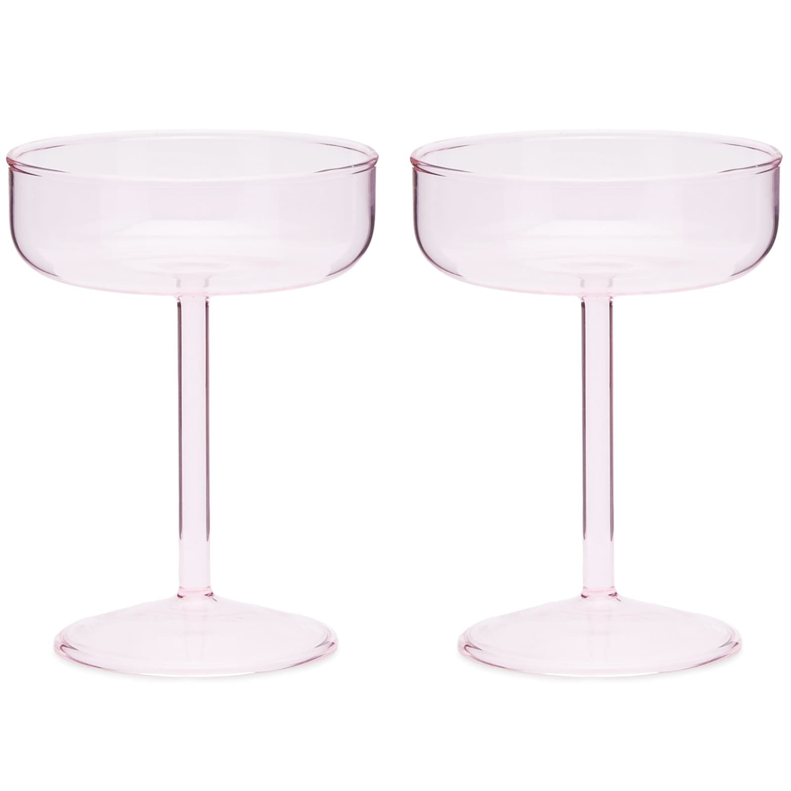 HAY Tint Coupe Glass Set of 2 Pink END.