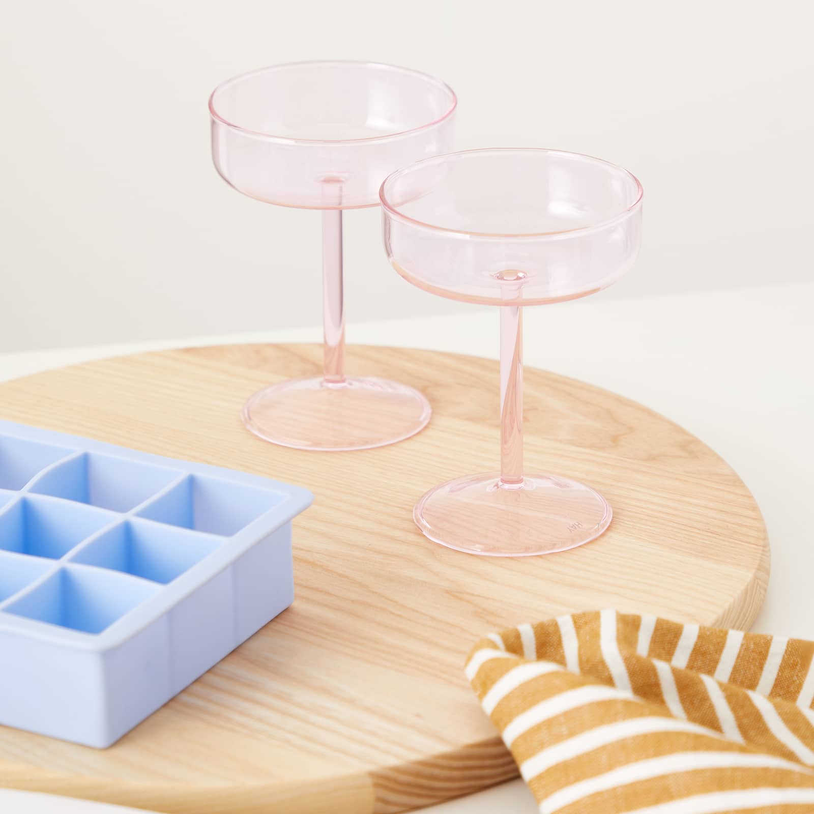 HAY Tint Coupe Glass Set of 2 Pink END.