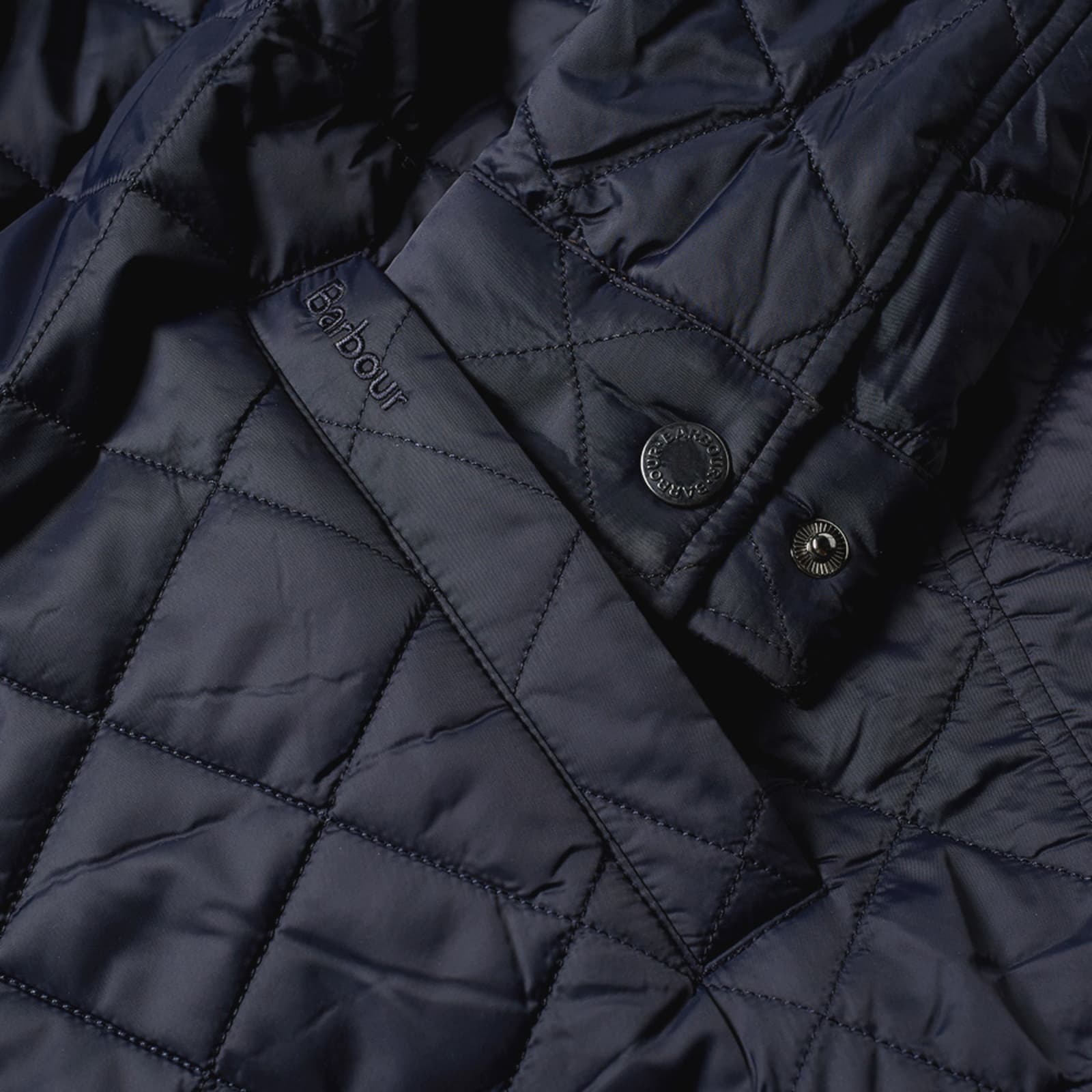 Barbour Trough Quilt Jacket Navy END.