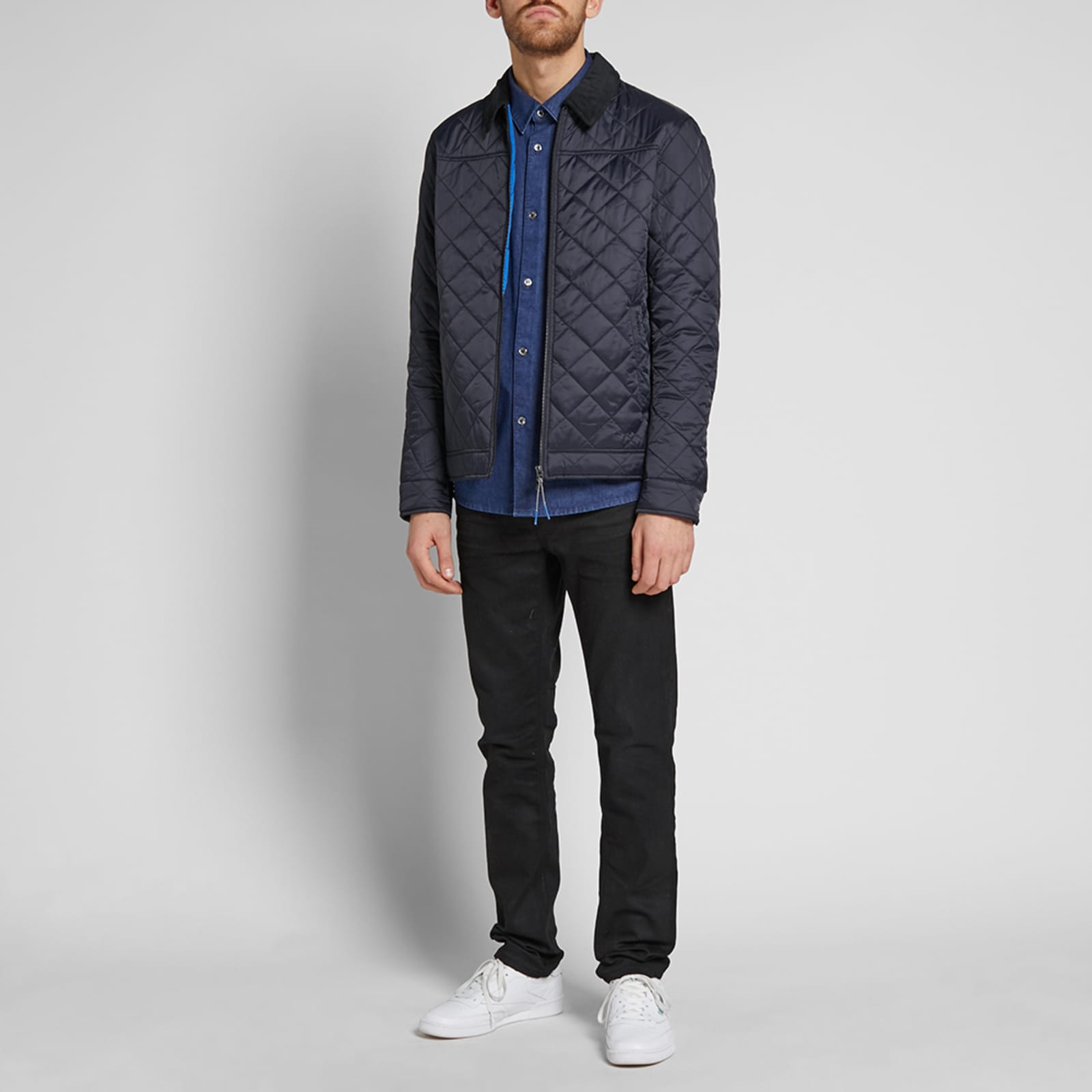 Barbour Trough Quilt Jacket Navy END.