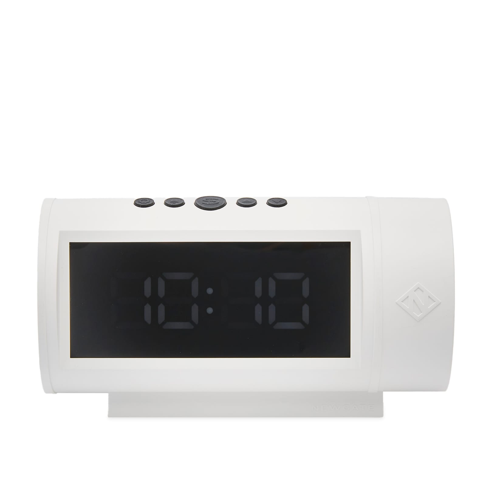 Newgate Clocks Pil LED Alarm Clock - White