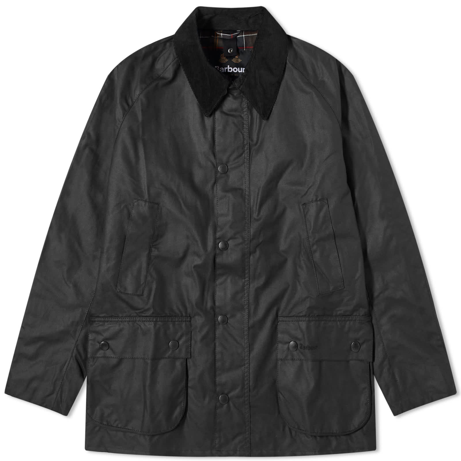 Barbour Ashby Wax Jacket Black END. (GB)