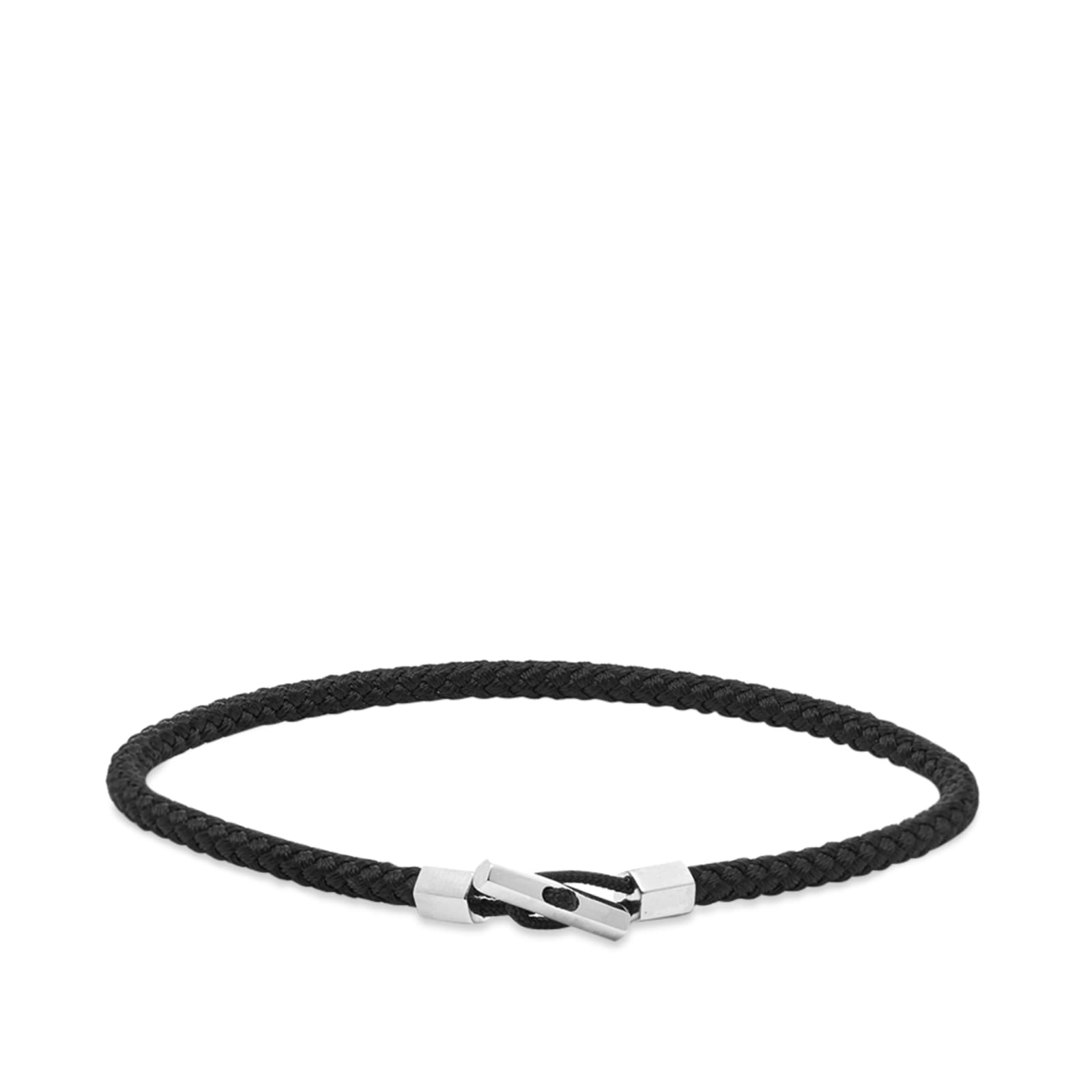 Miansai Vice Rope Bracelet Silver & Black END.