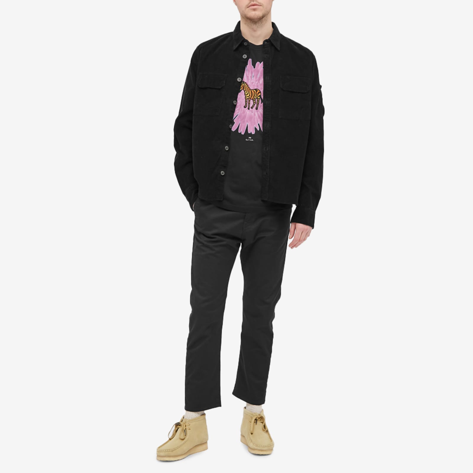 Paul Smith Flower Zebra TShirt Black END. (UK)