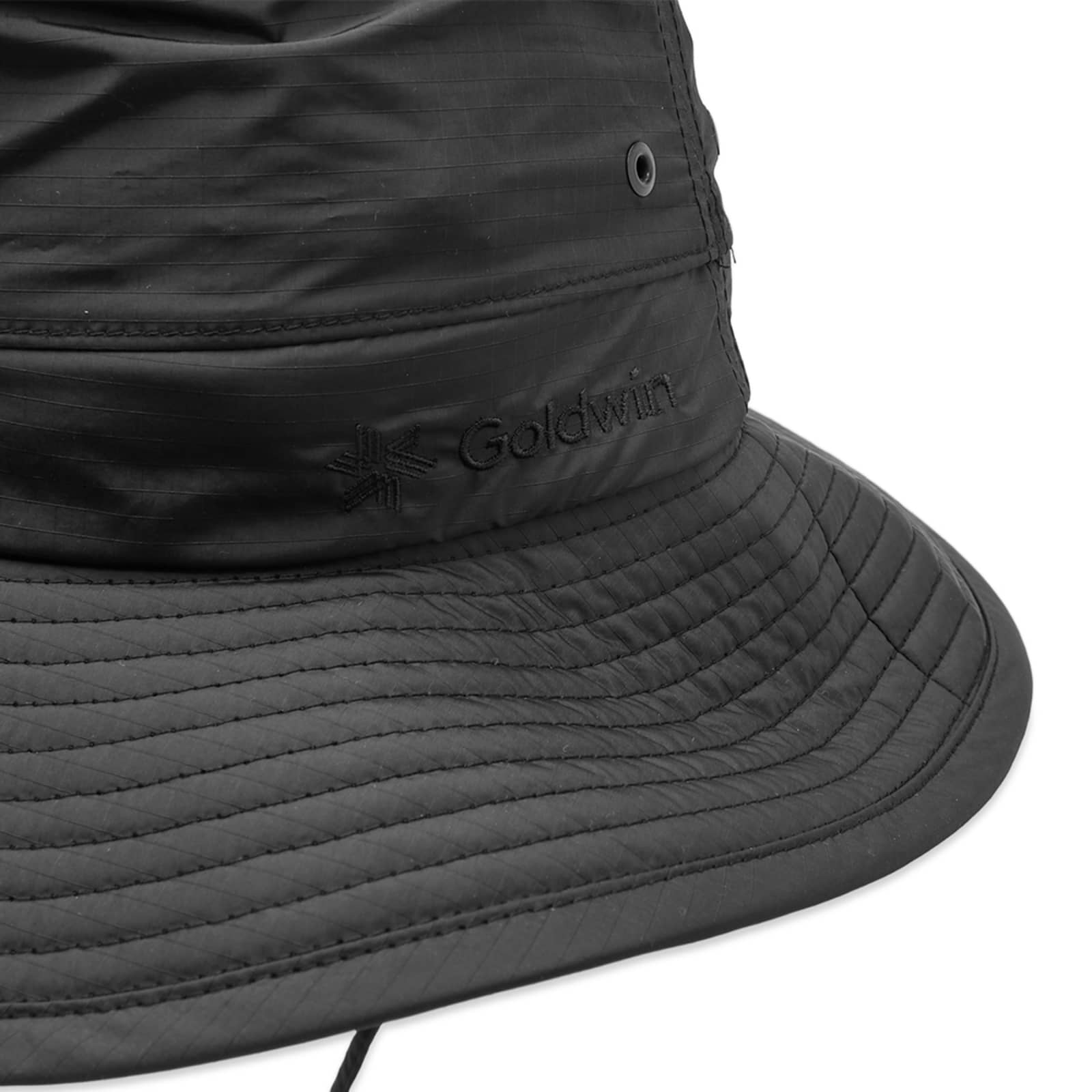 Goldwin Rip stop Light Bucket Hat Black END IE goldwin-rip-stop-light-bucket-hat-black-end-ie