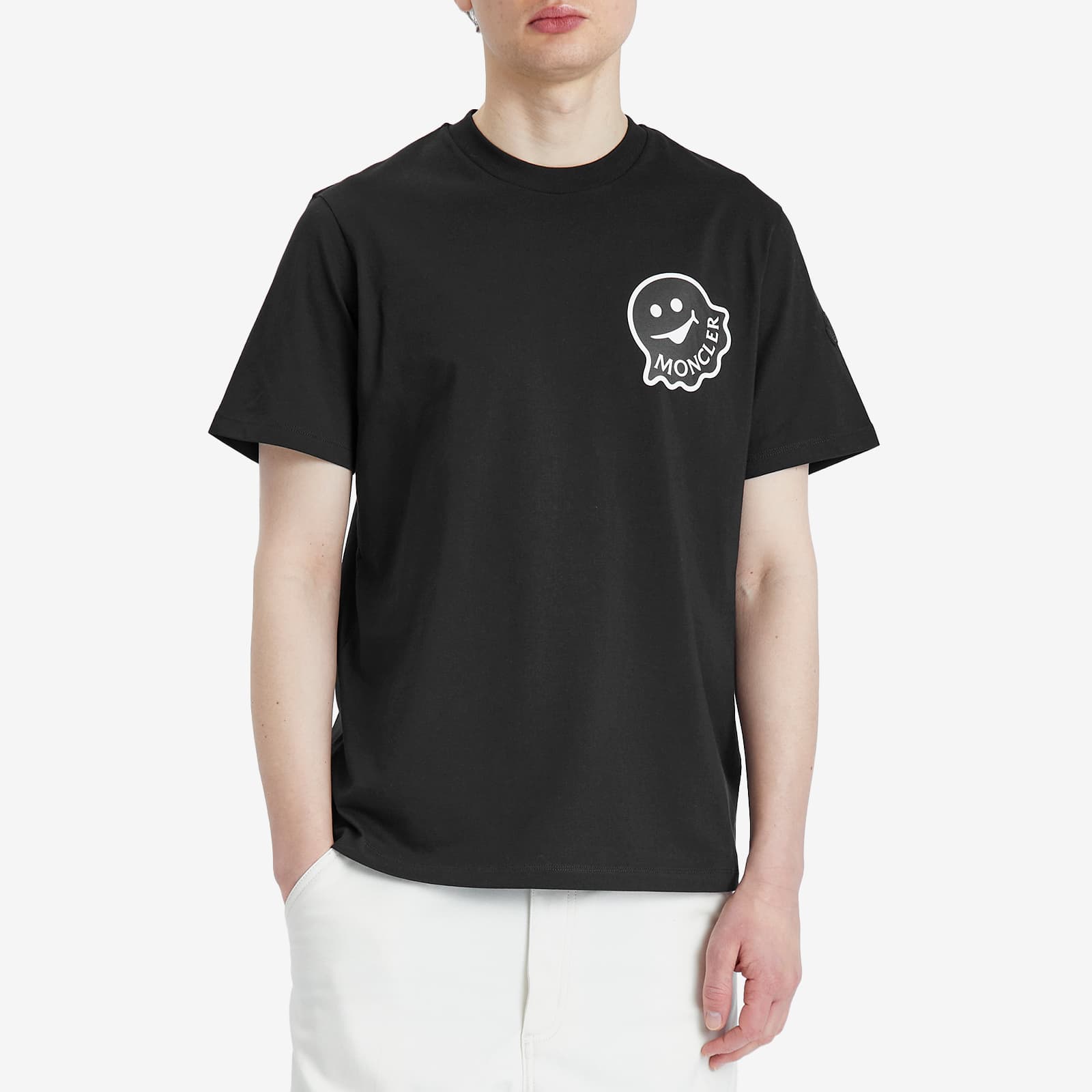 Moncler Cotton Jersey Ghost Logo T-Shirt