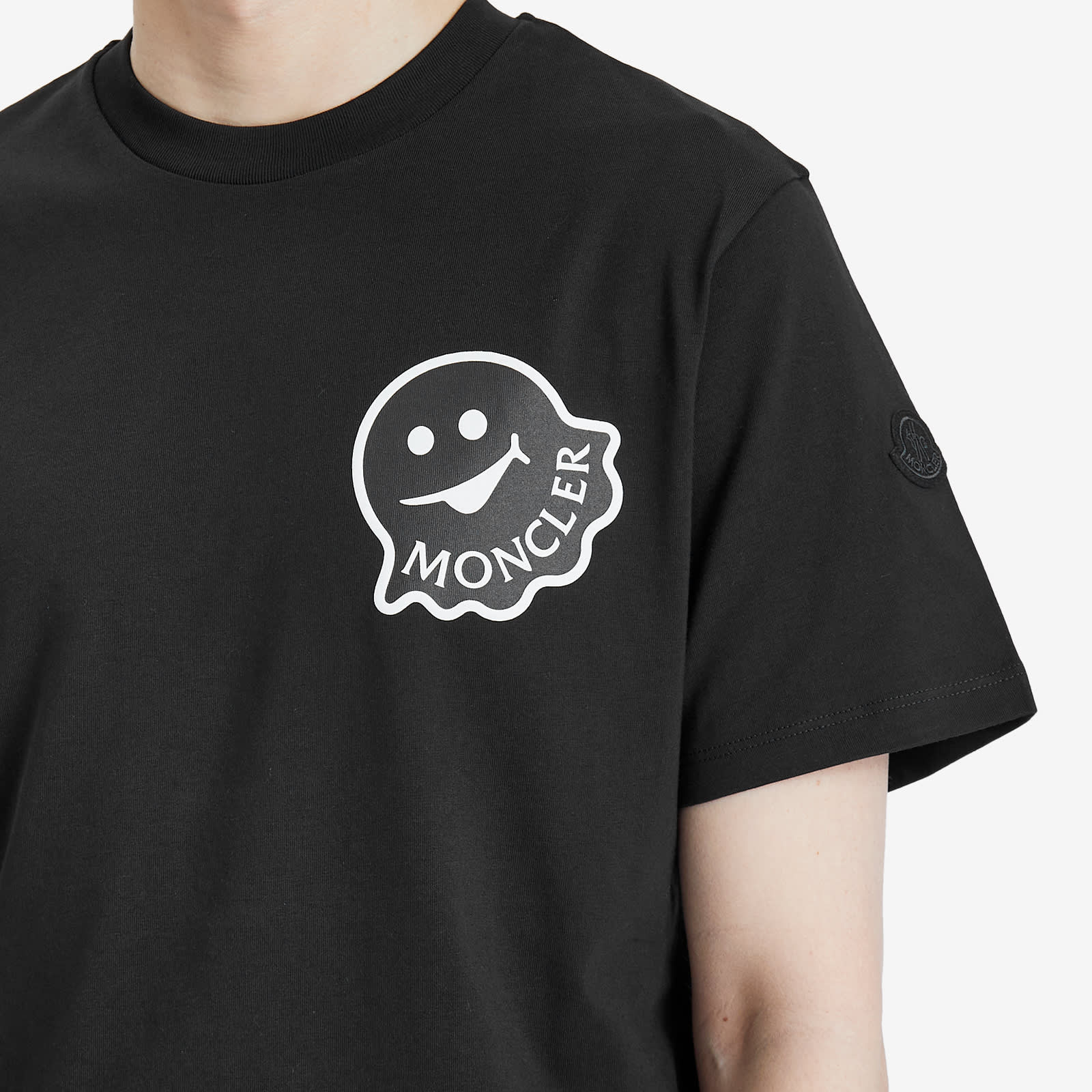 Moncler Cotton Jersey Ghost Logo T-Shirt