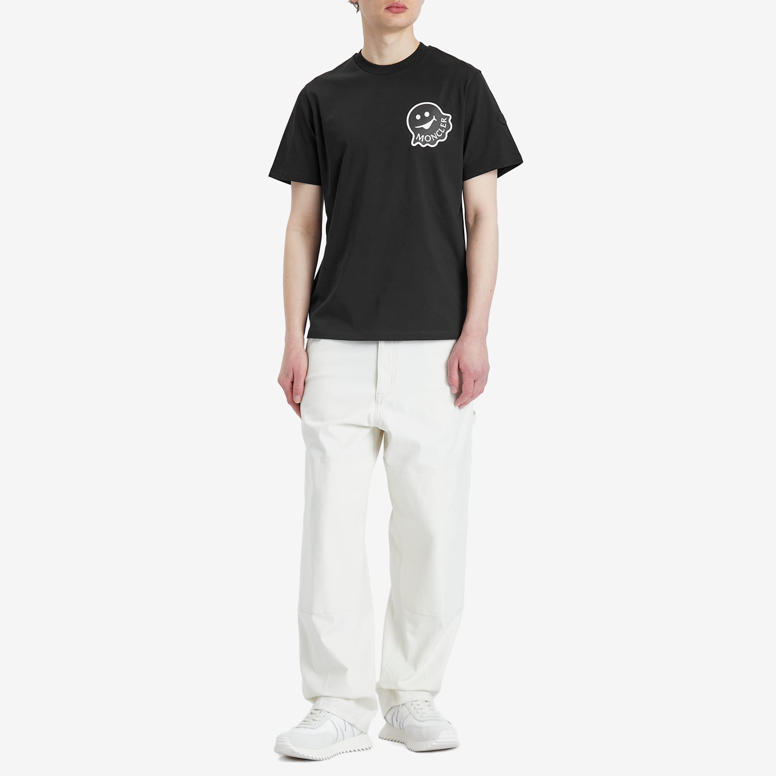 Moncler Cotton Jersey Ghost Logo T-Shirt