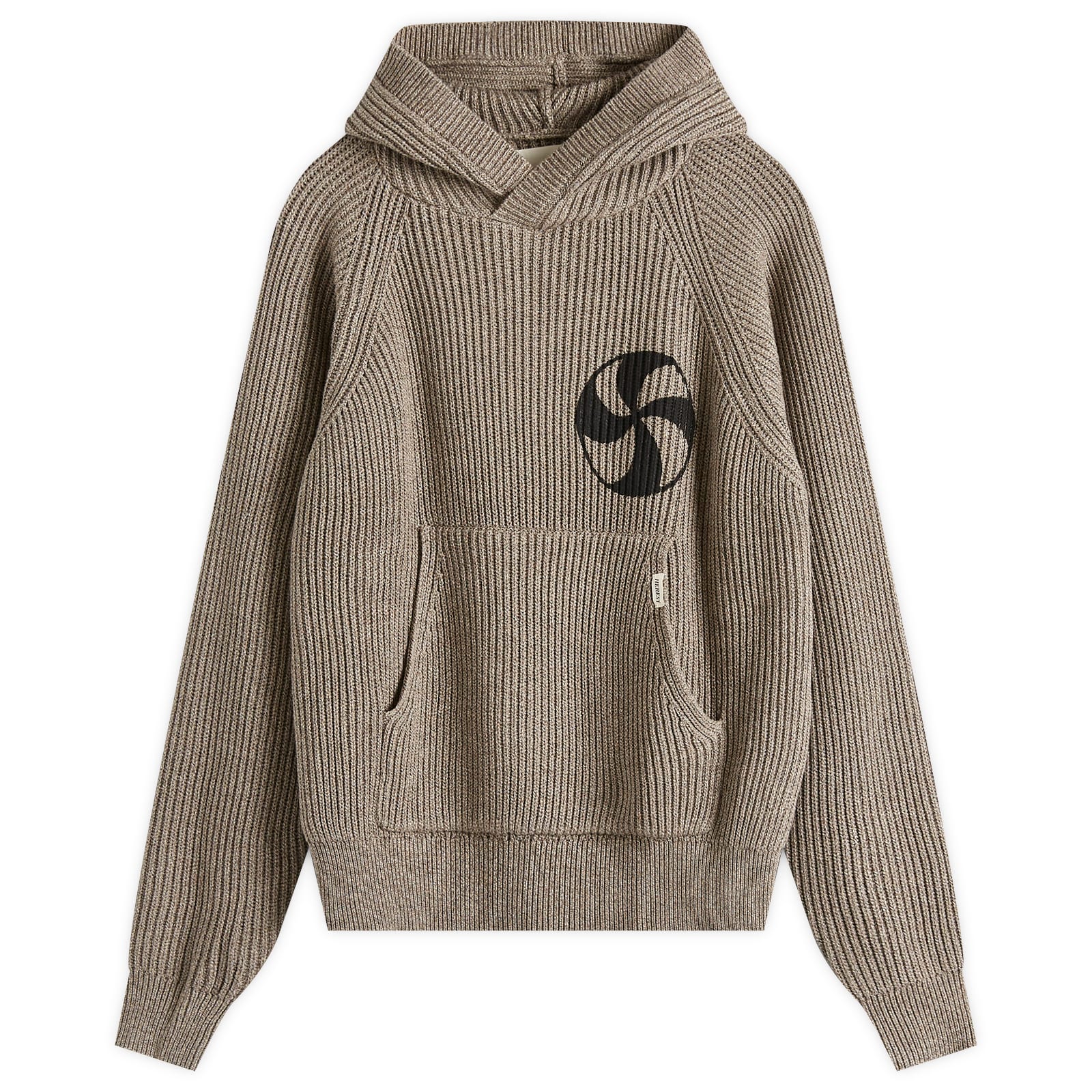 Heresy Hodge Knit Hoodie - Brown