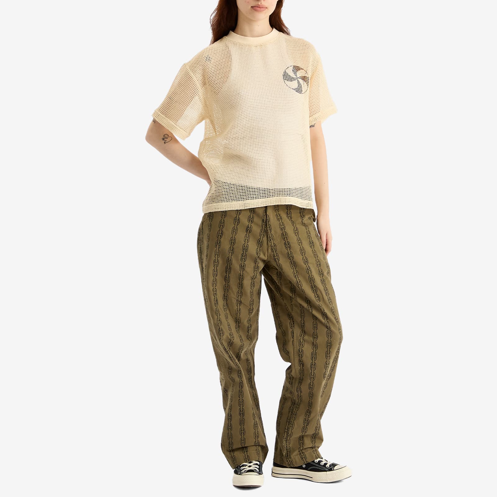 Heresy Mesh T-Shirt - Ecru