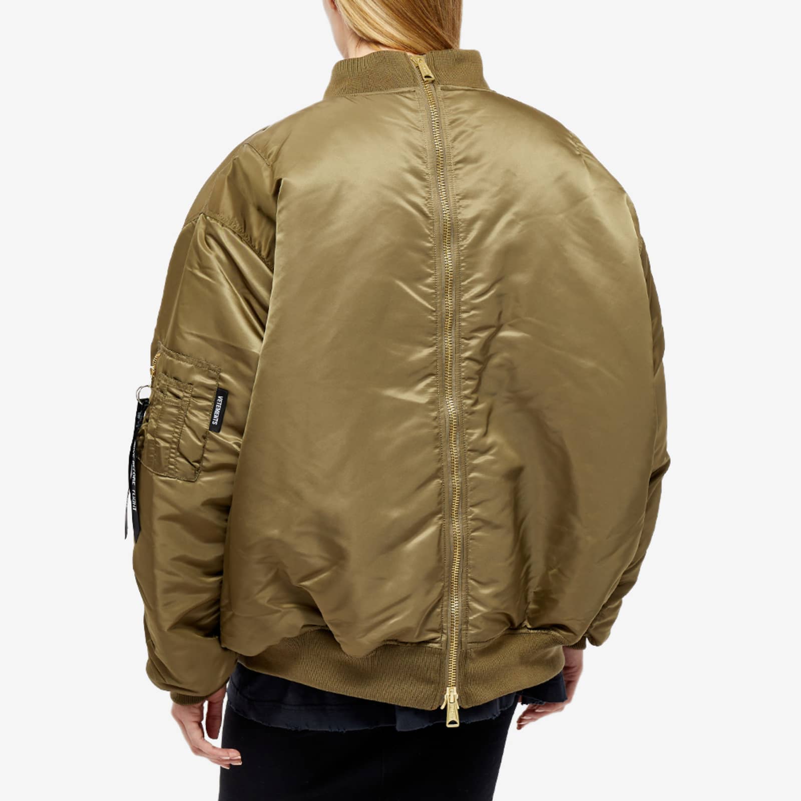 VETEMENTS Double Zip Bomber Jacket Khaki END. (HK)
