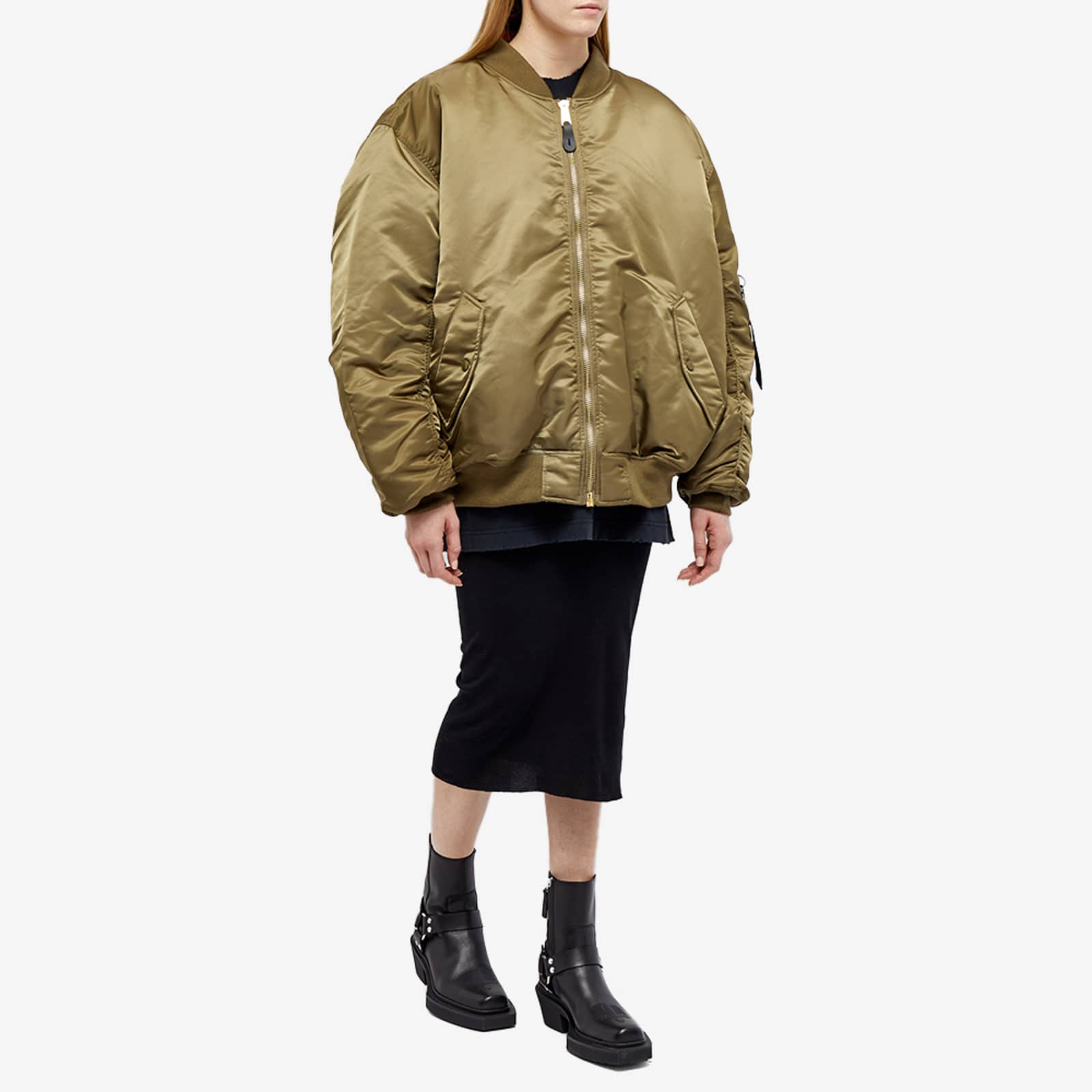 VETEMENTS Double Zip Bomber Jacket Khaki END. (Europe)