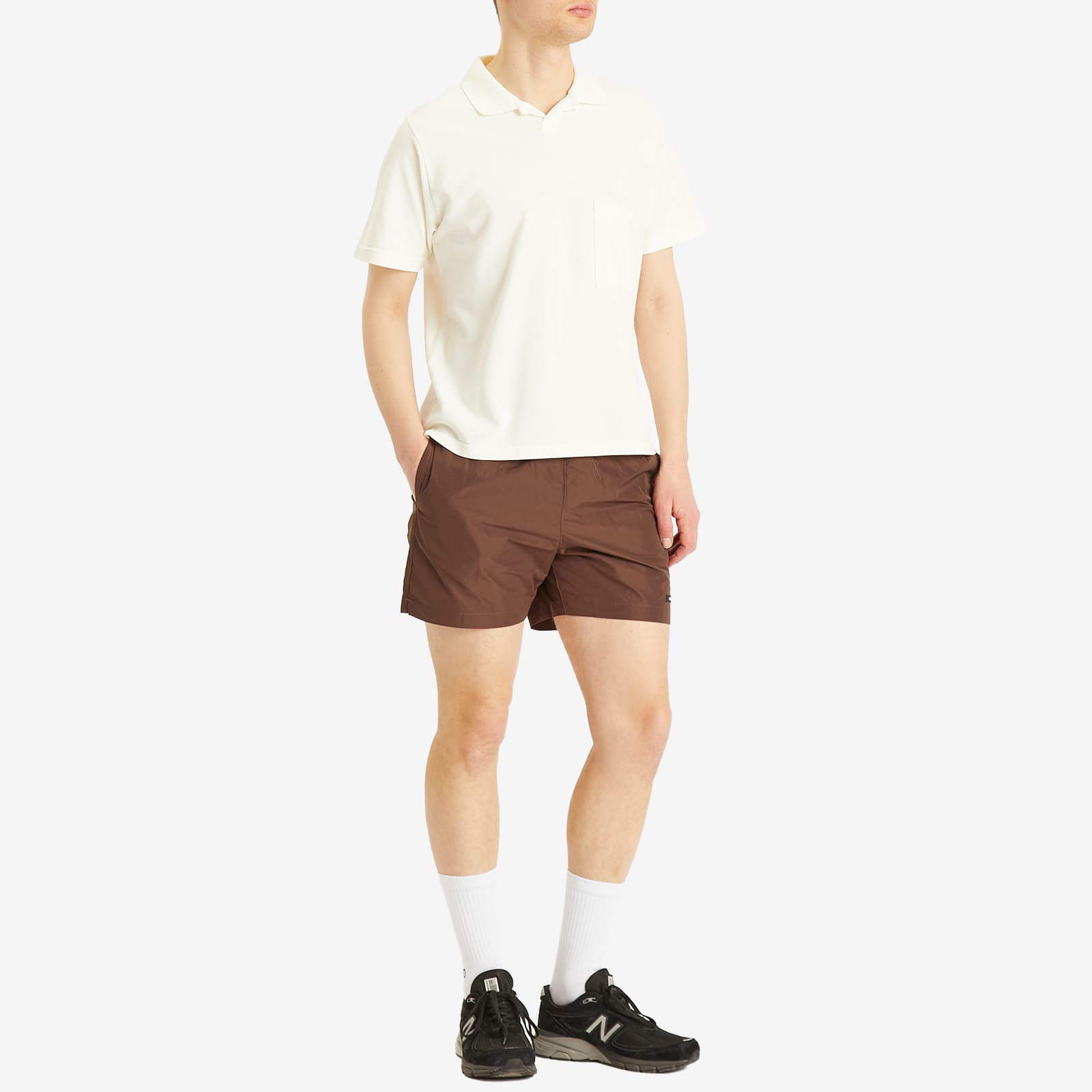 Calvin Klein Medium Drawstring Swim Shorts - Brown