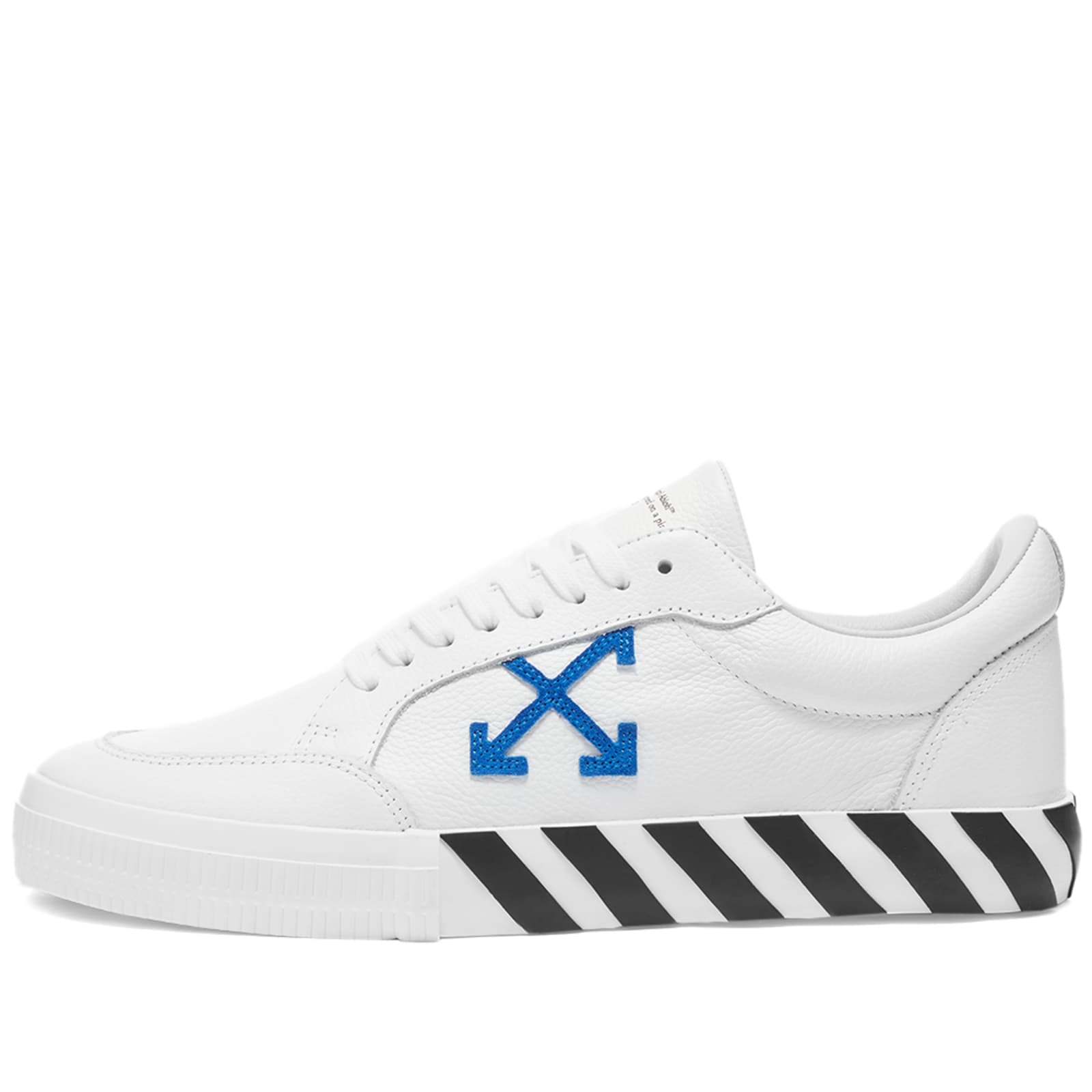 Off-White Low Vulcanized Calf Leather - White & Blue