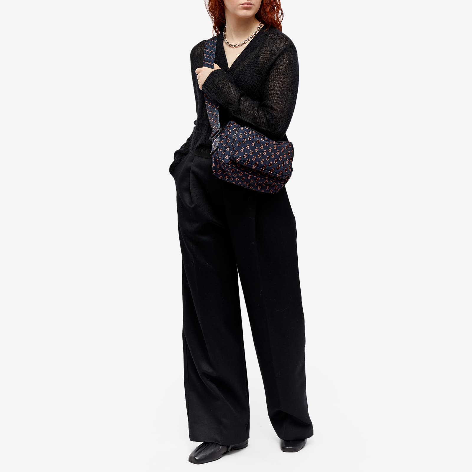 Stine Goya Lotta Nylon Crossbody Bag Sg Logo Navy END. (GB)