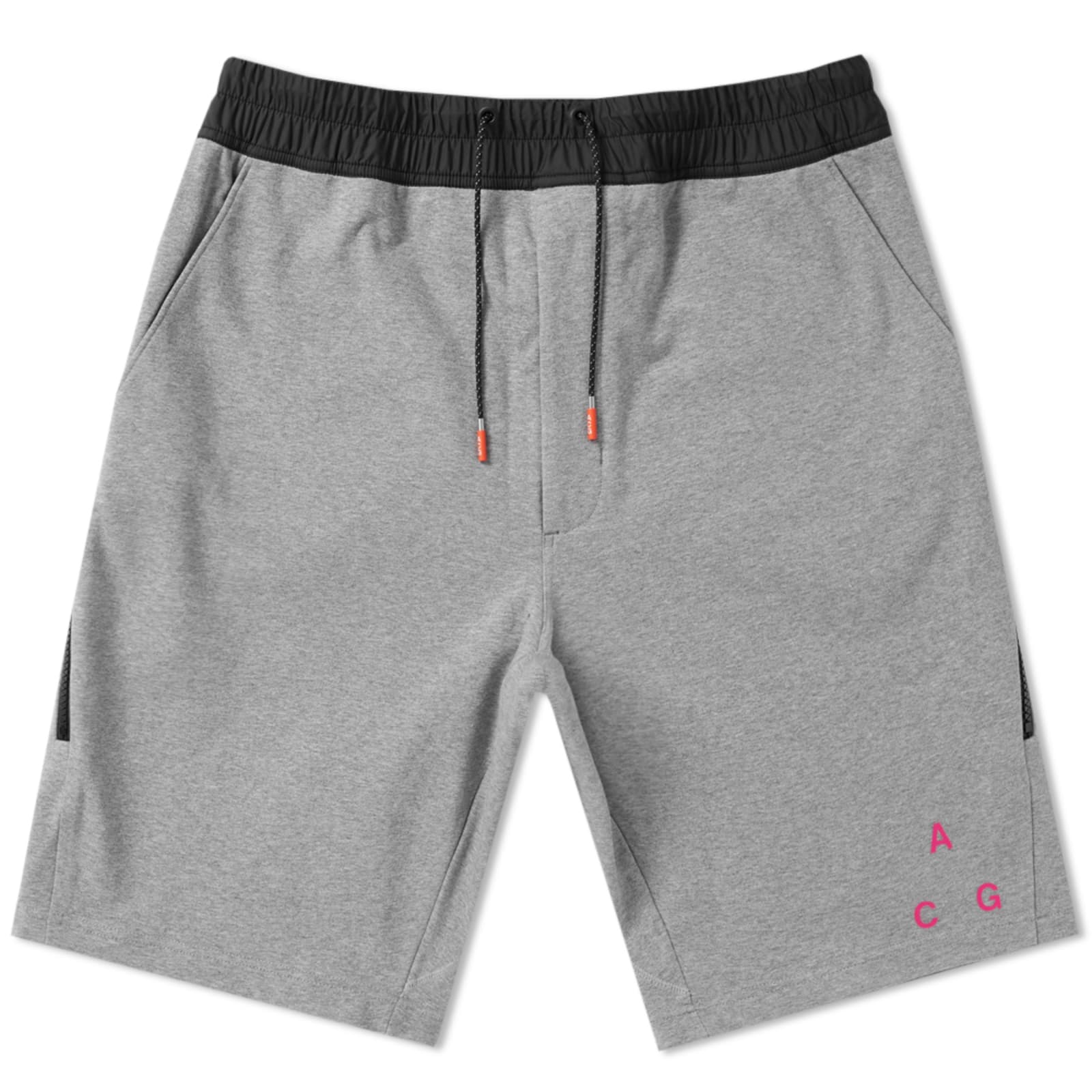 NikeLab ACG Fleece Shorts - Carbon Heather & Black