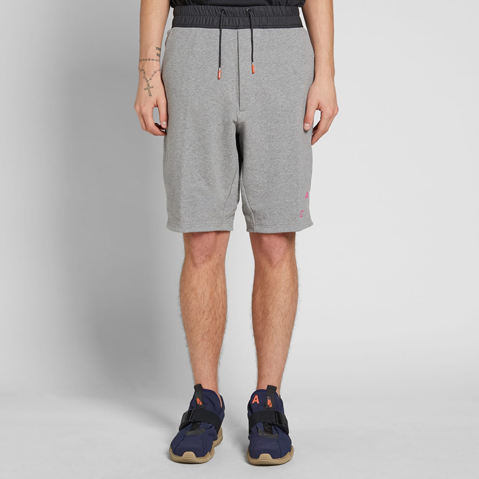 NikeLab ACG Fleece Shorts - Carbon Heather & Black