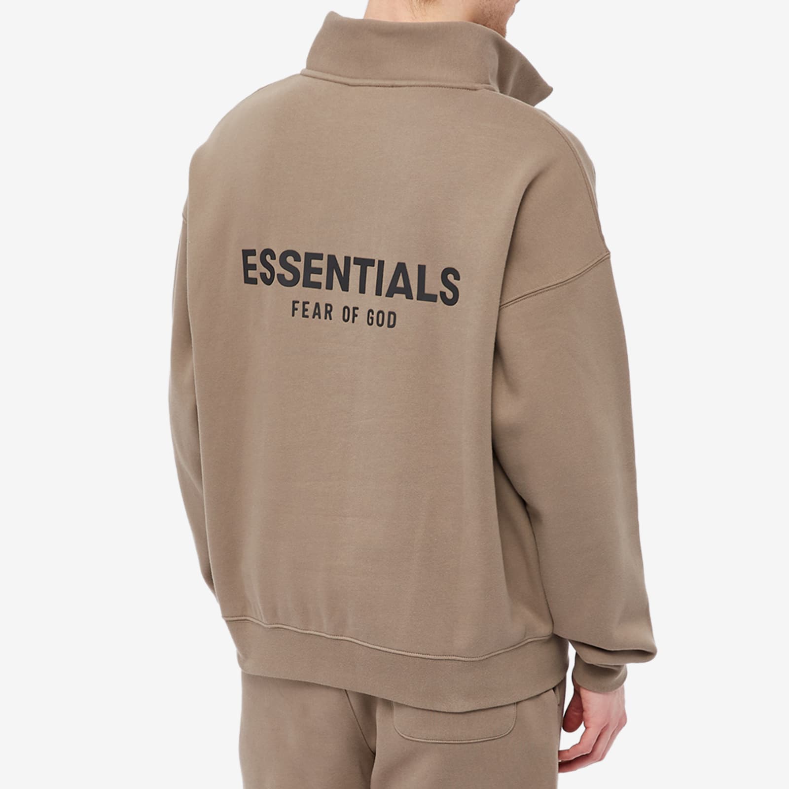 Essentials mock neck half zip clearance