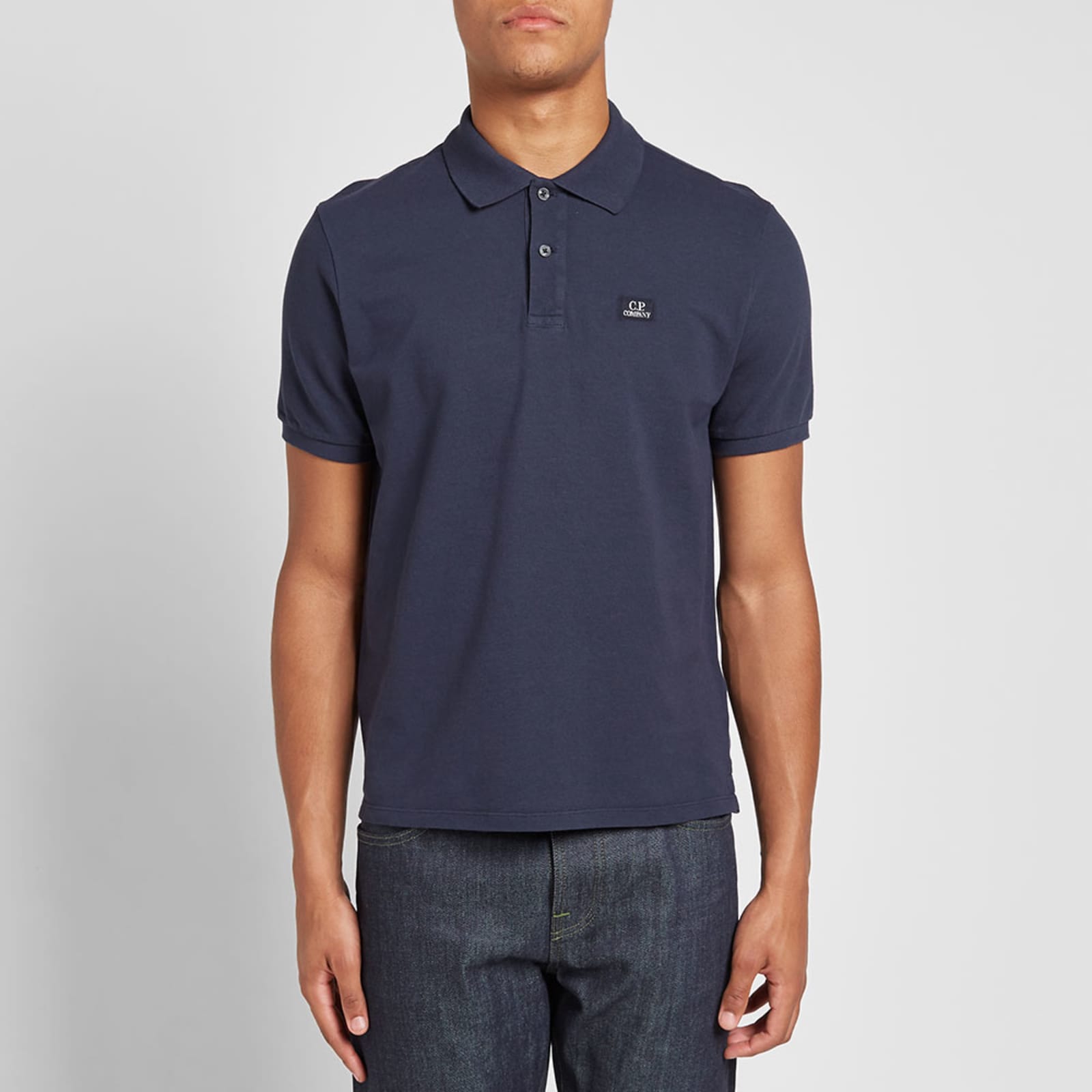 C.P. Company Patch Logo Polo - Navy