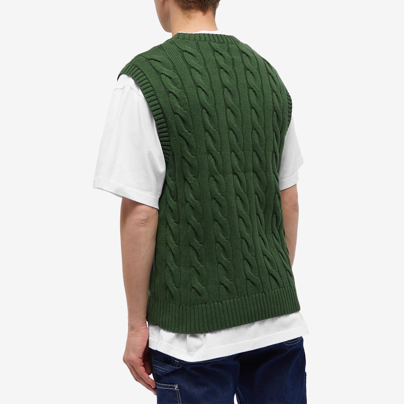 Butter Goods Cable Knit Vest Forest END.