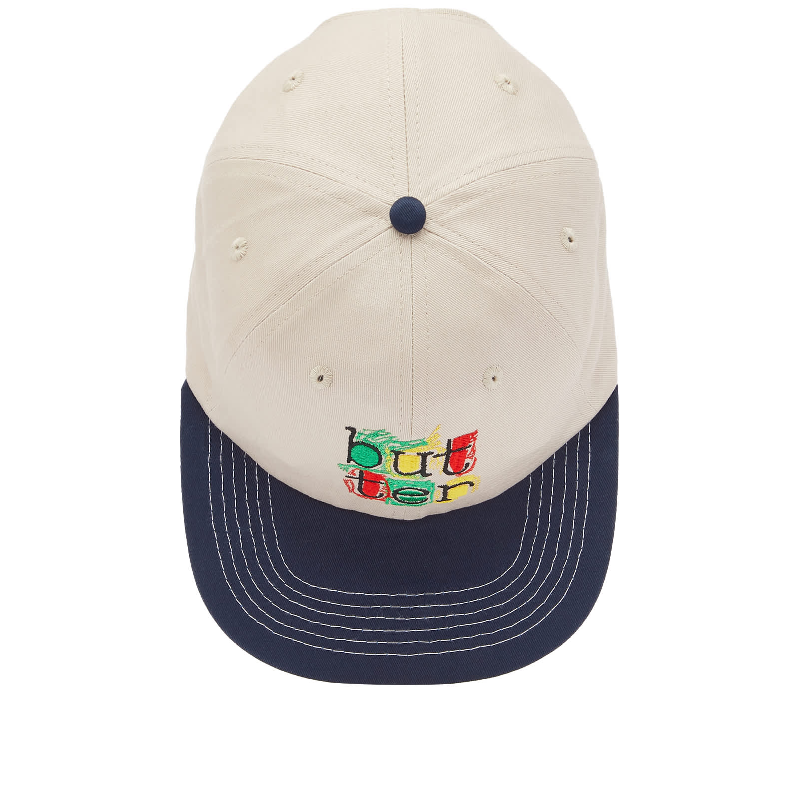 Butter Goods Scribble 6 Panel Cap Cream & Navy END. (US)
