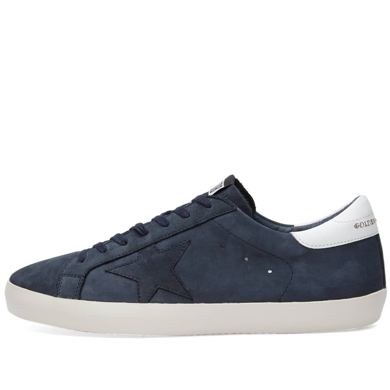 Golden Goose Deluxe Brand Superstar Clean Leather Sneaker Navy & White