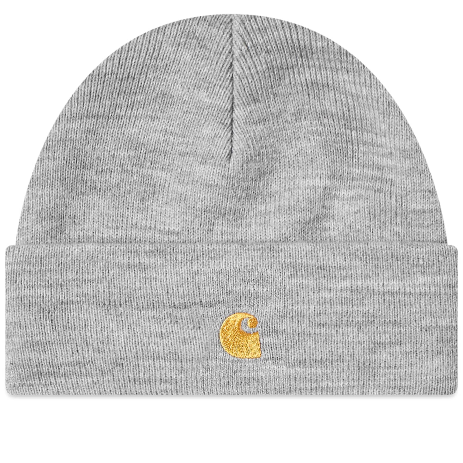 Carhartt WIP Chase Beanie Grey Heather & Gold END. (GB)