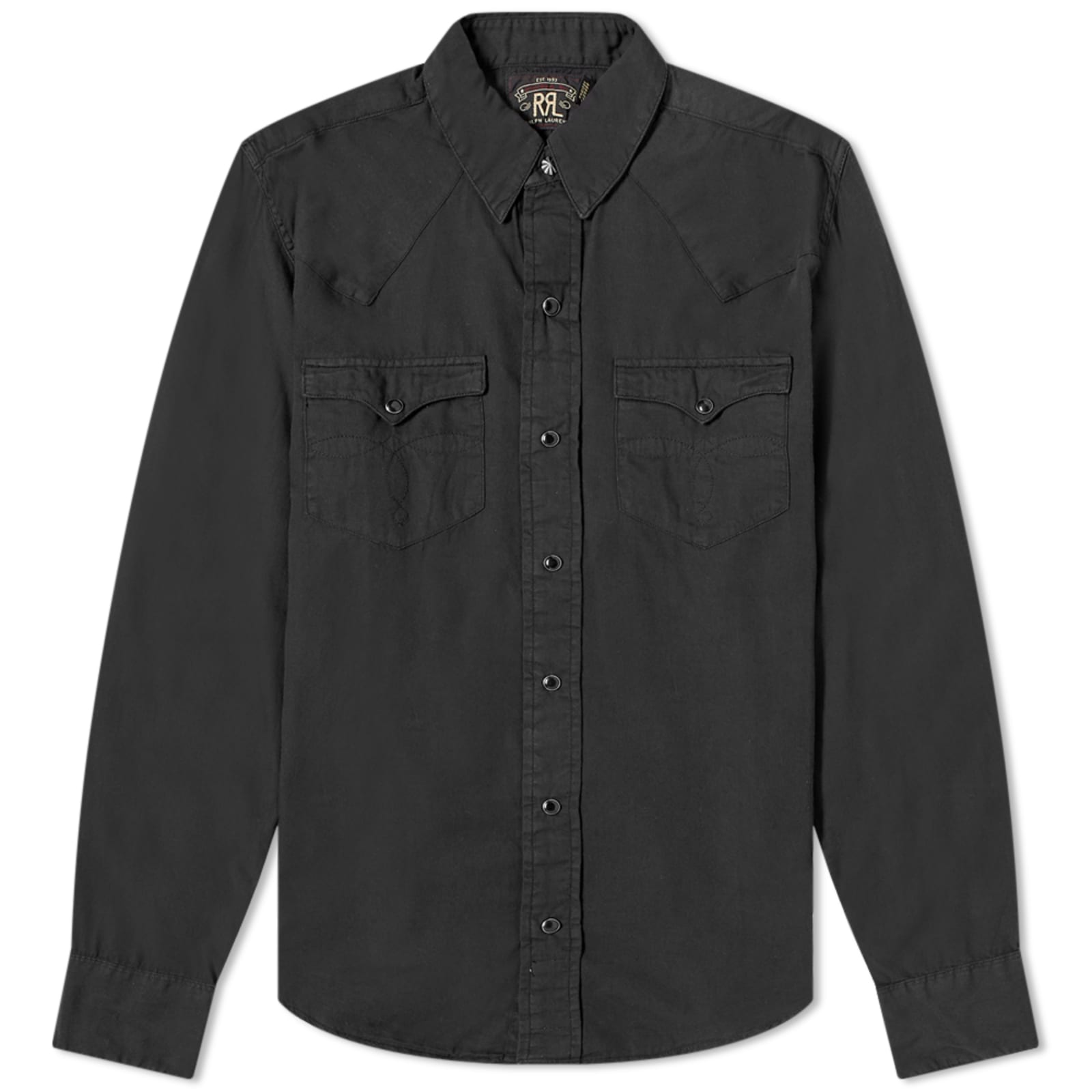 RRL Heritage Western Shirt - Polo Black