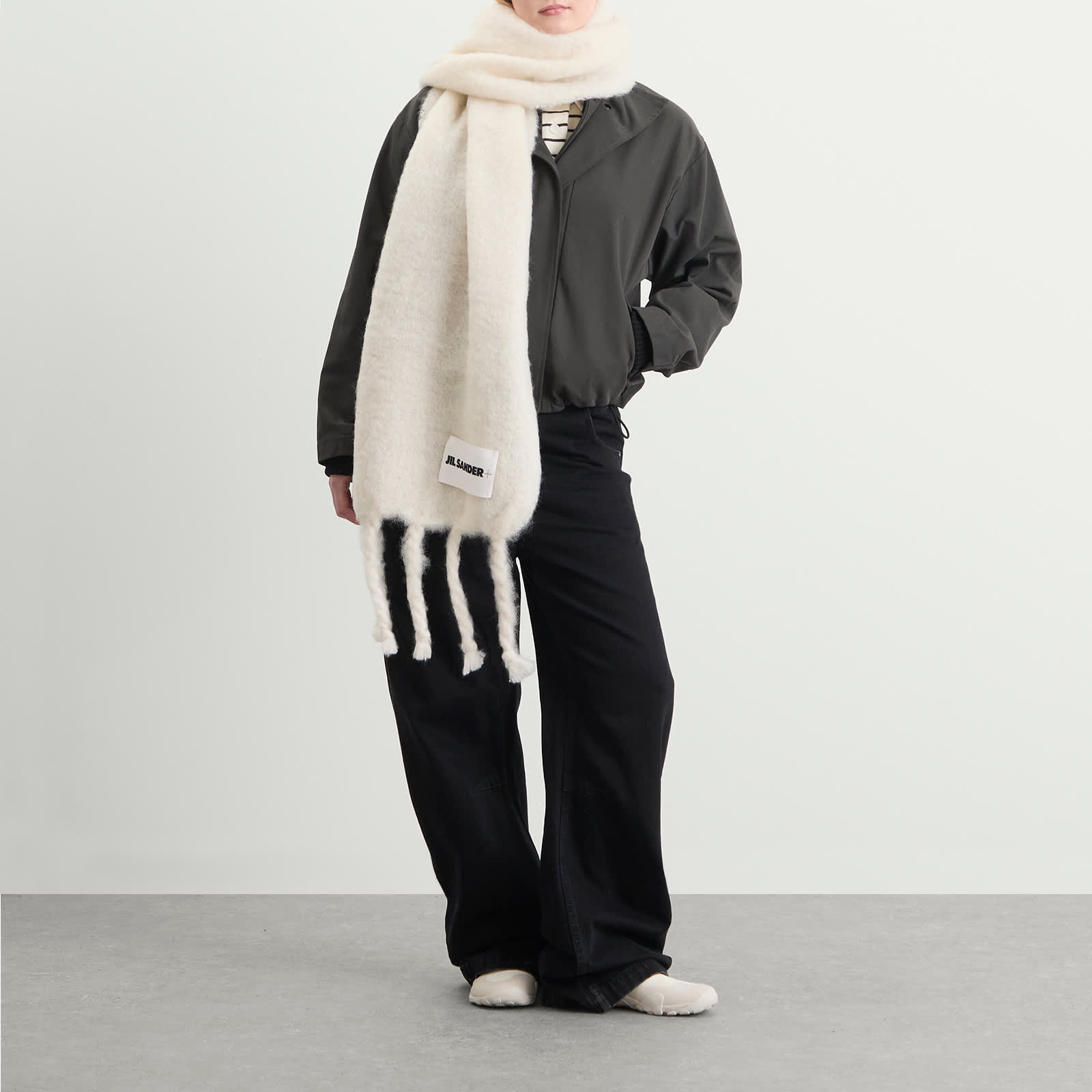 Jil Sander+ Plain Scarf - White
