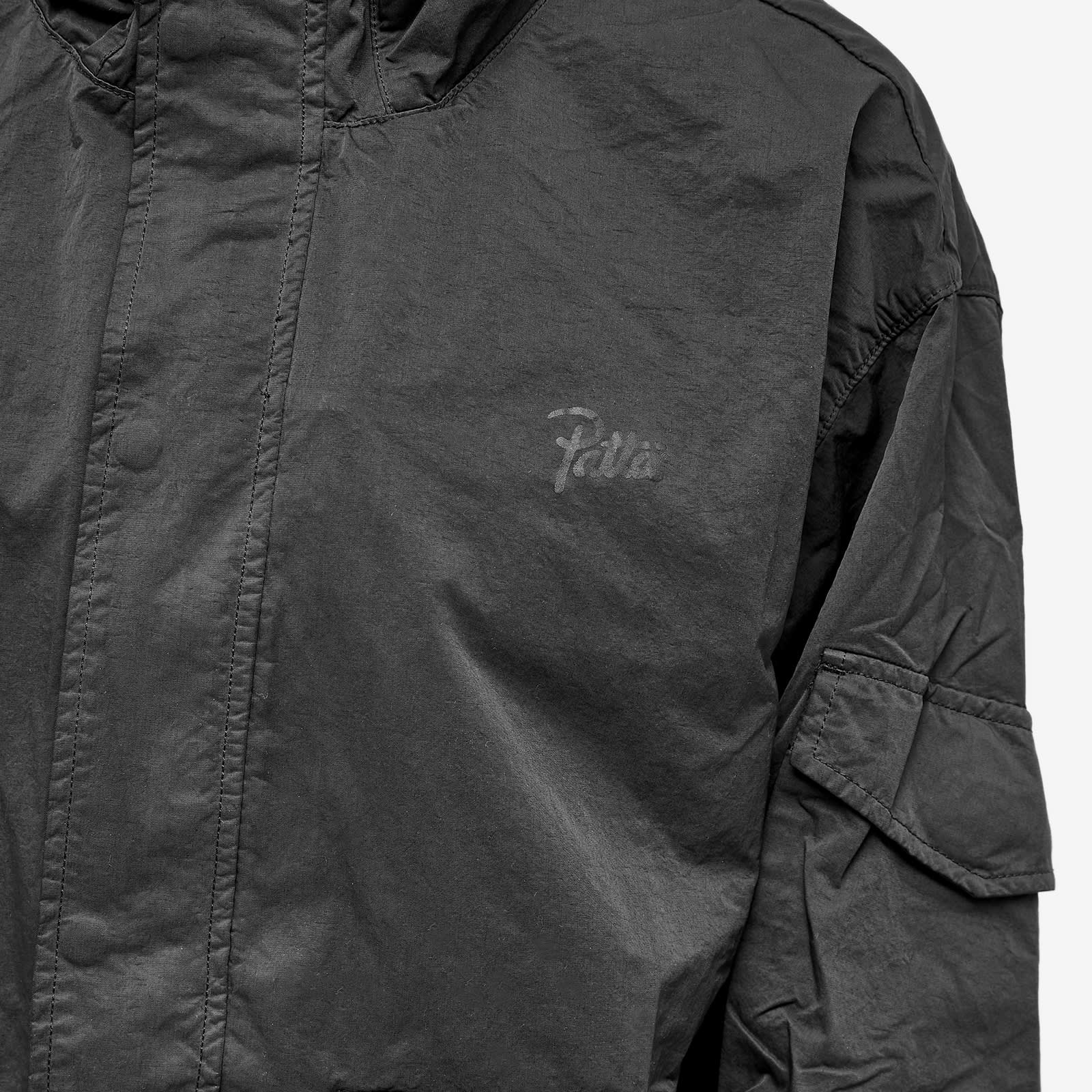 Patta Garment Dye Nylon Jacket Pirate Black END.
