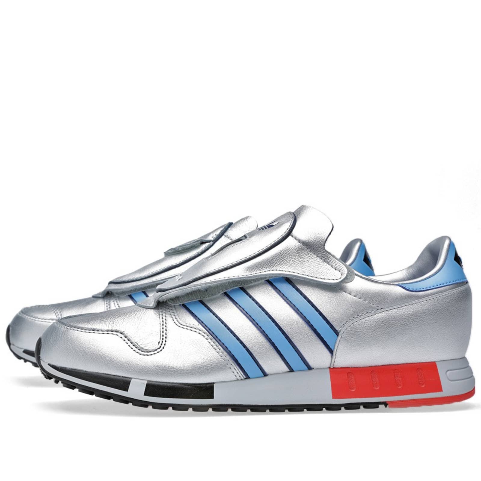 Adidas Micropacer OG Metallic Silver & Light Red | END.
