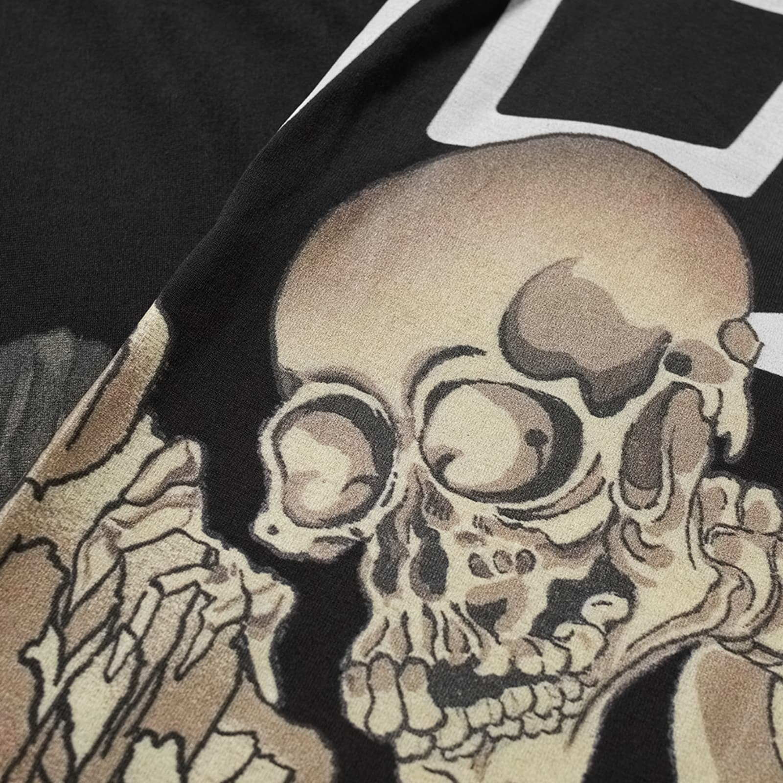 Buy Palm Angels Desert Skull Over Tee 'Black/Multicolor