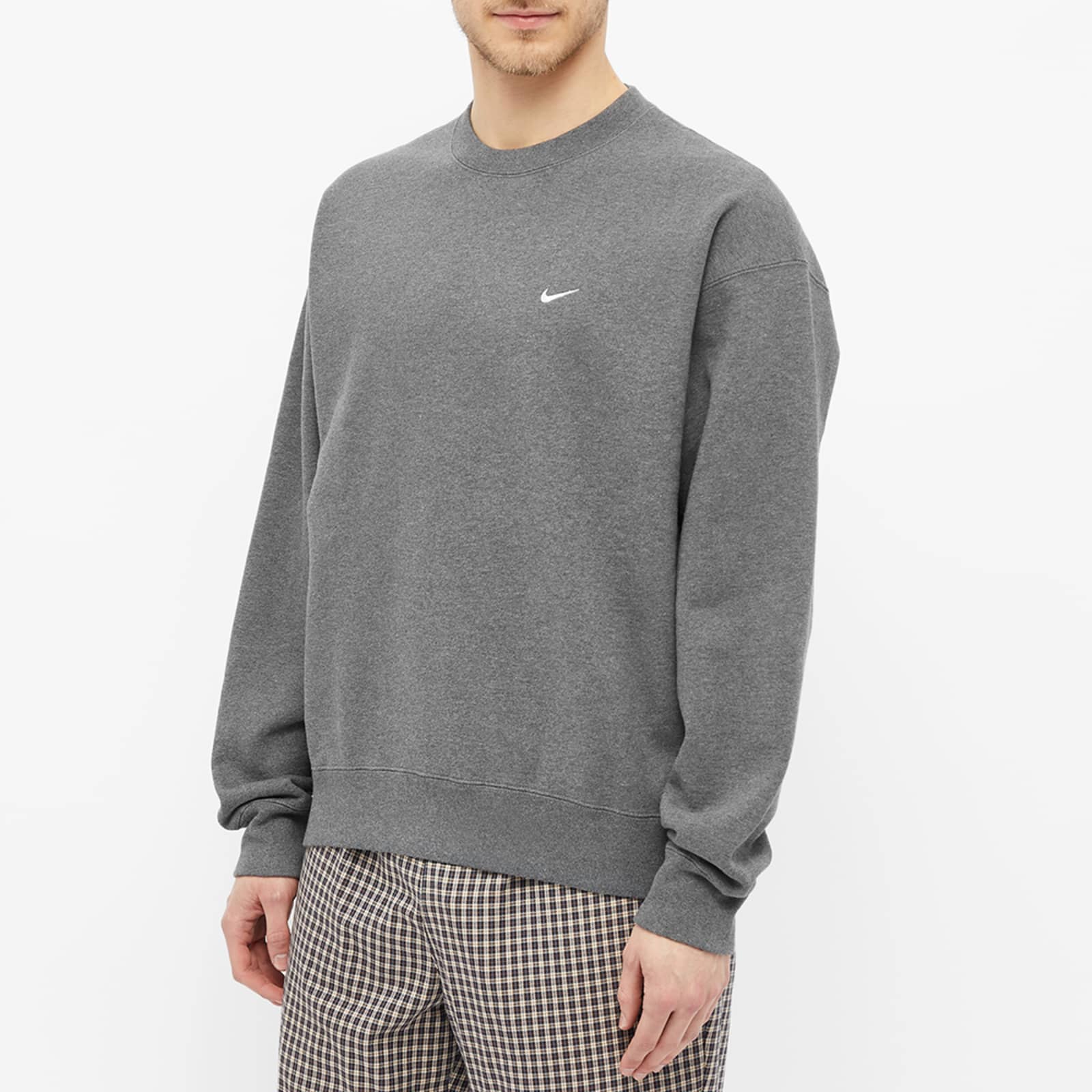 Nike NRG Crew Sweat - Charcoal Heather