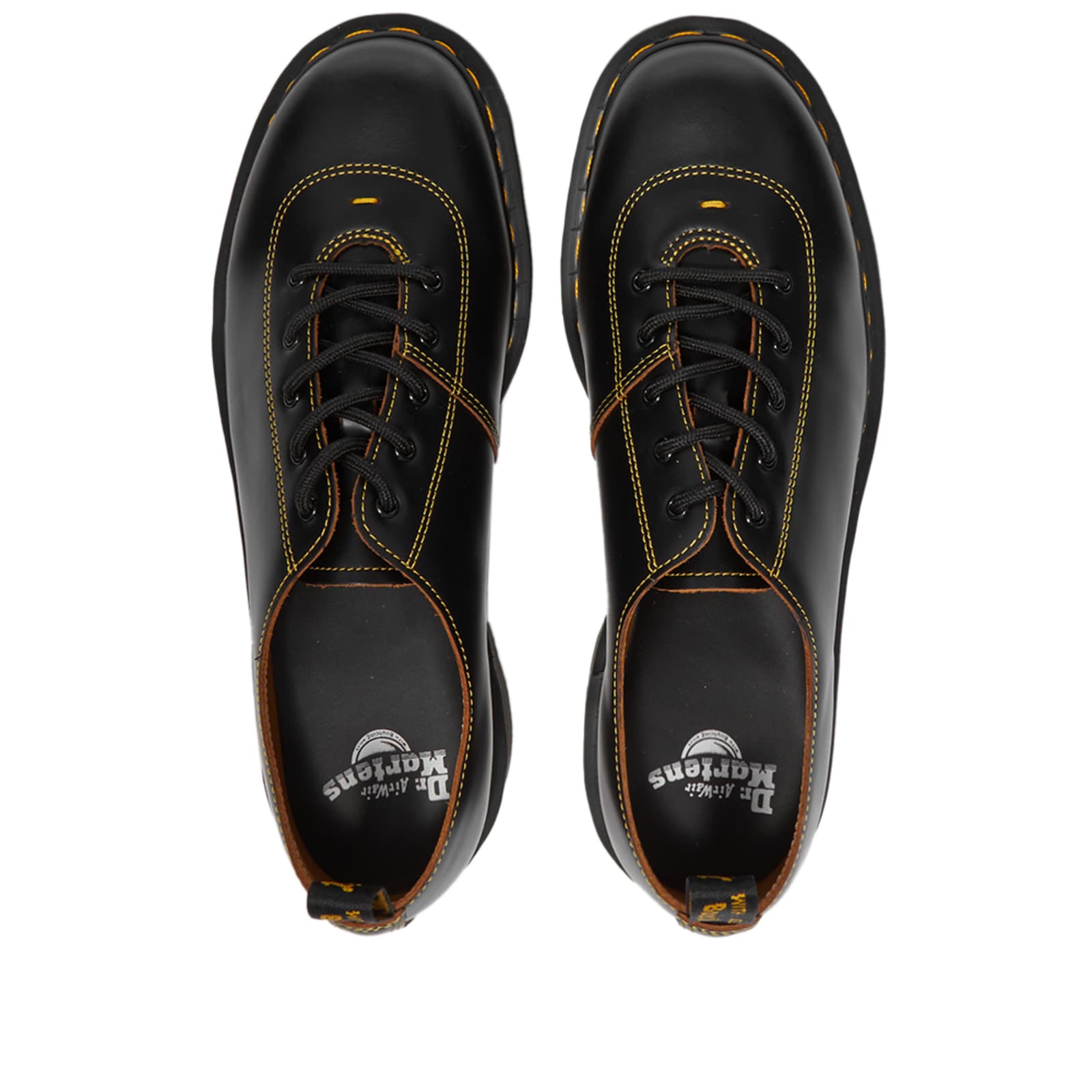 Dr. Martens Glyndon Shoe - Black Vintage Smooth