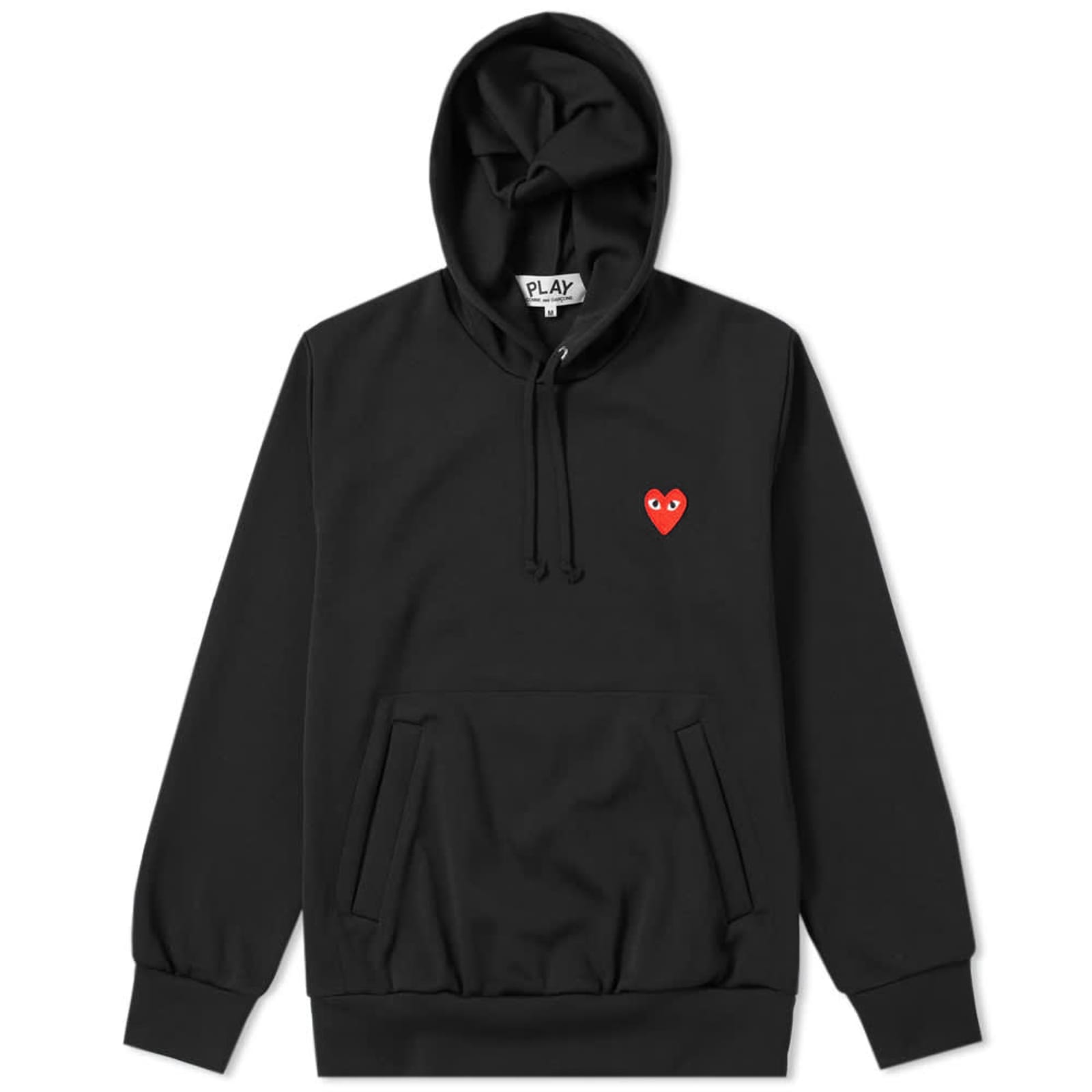 Comme des Garçons Play Pullover Hoodie - Black